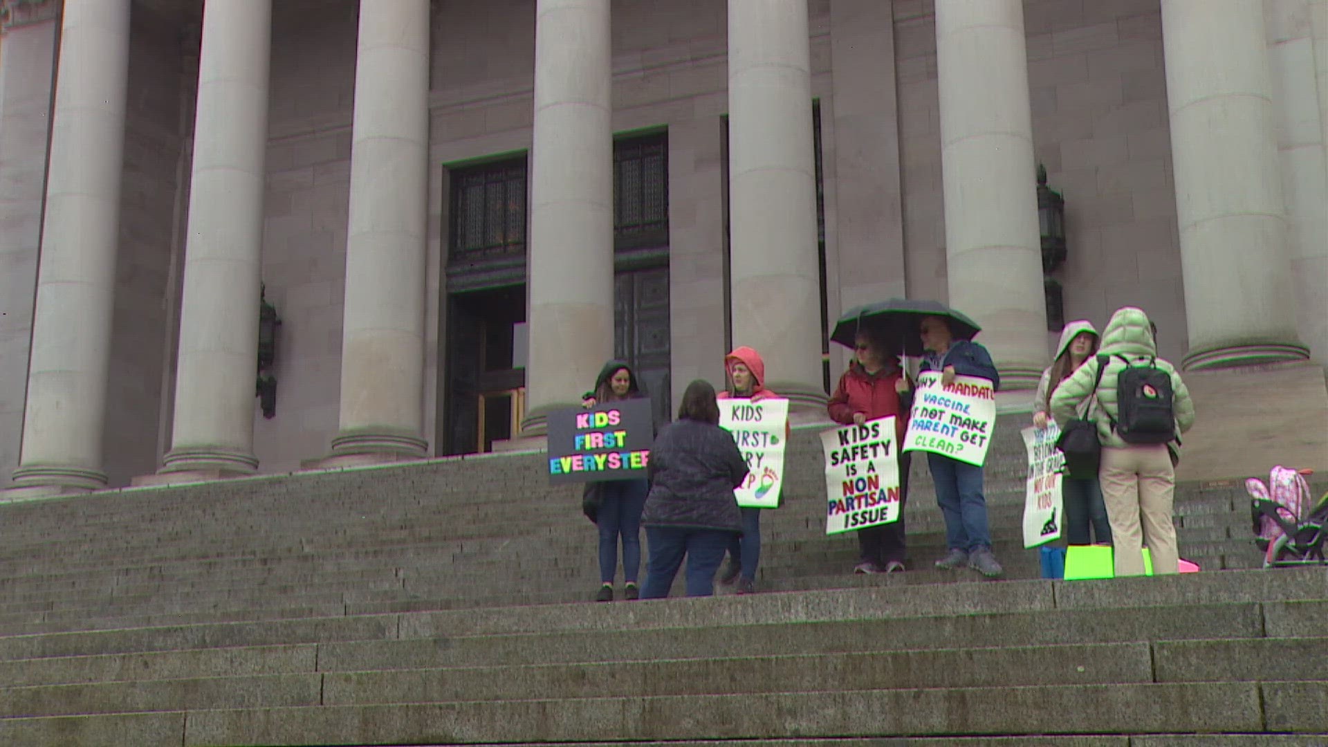 A group of foster parents went to Olympia on Tuesday, calling on legislators to change state laws that they believe are harmful to children.