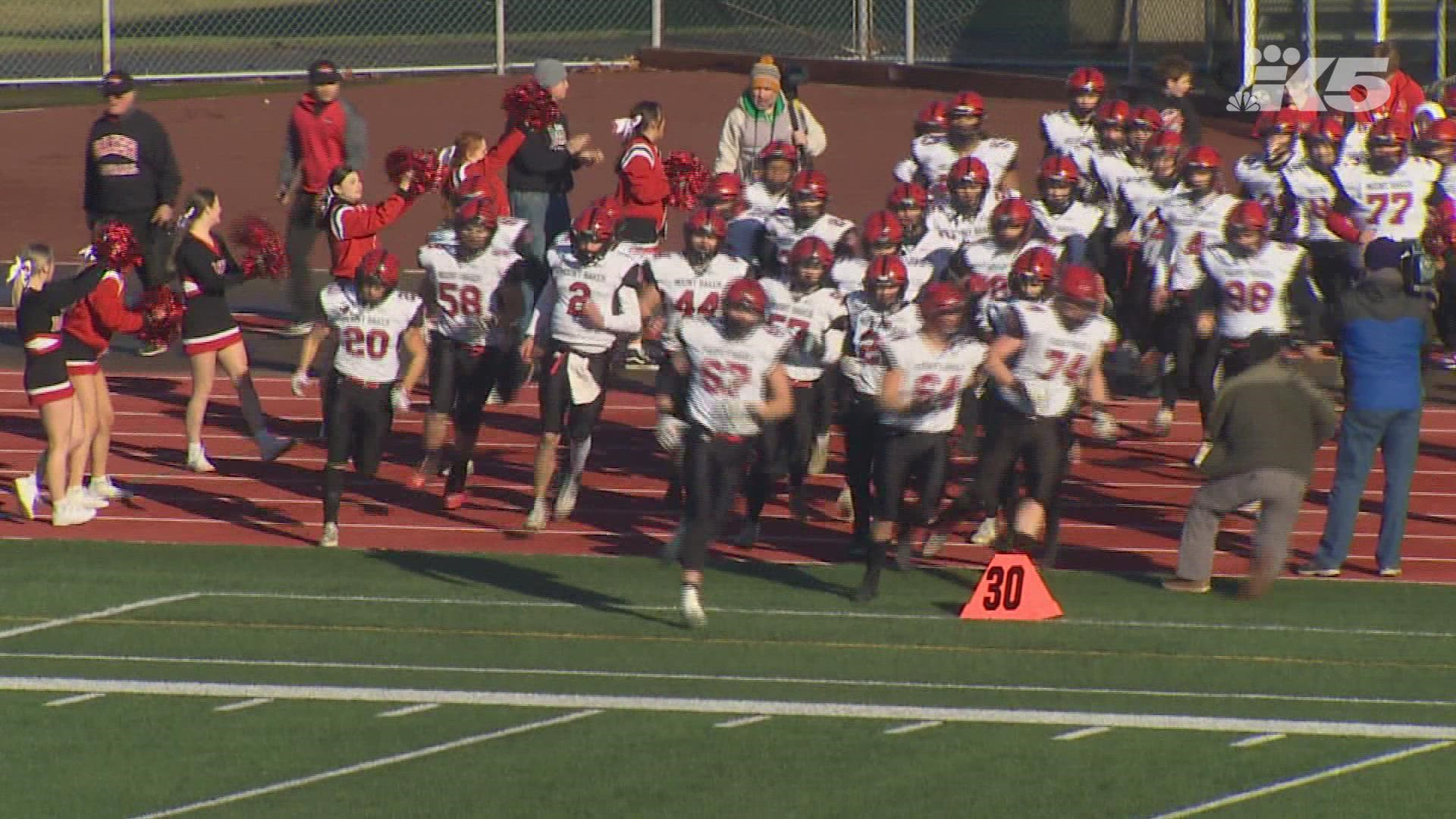 Royal wins its 11th state football title when they defeated Mount Baker 35-21 in the 1A championship game.