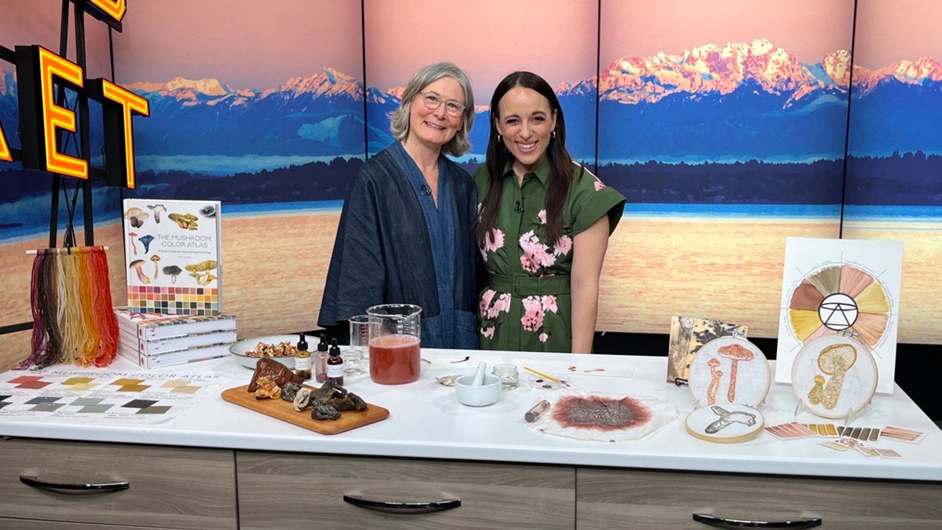 Author Julie Beeler created "The Mushroom Color Atlas" to help foragers find pigmented fungi to make their own dyes and paint. #newdaynw