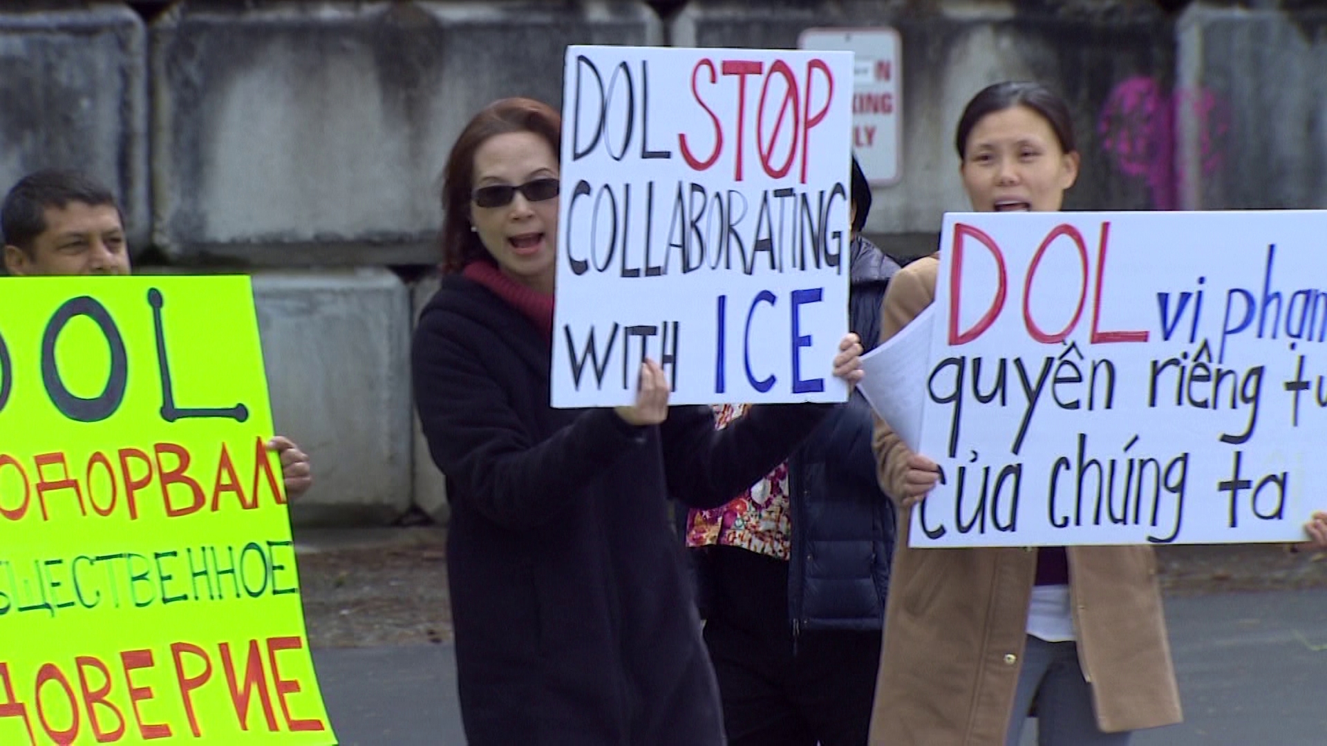 Immigrant communities demanded change after the Department of Licensing released personal information to federal immigration authorities (2018 FILE VIDEO).