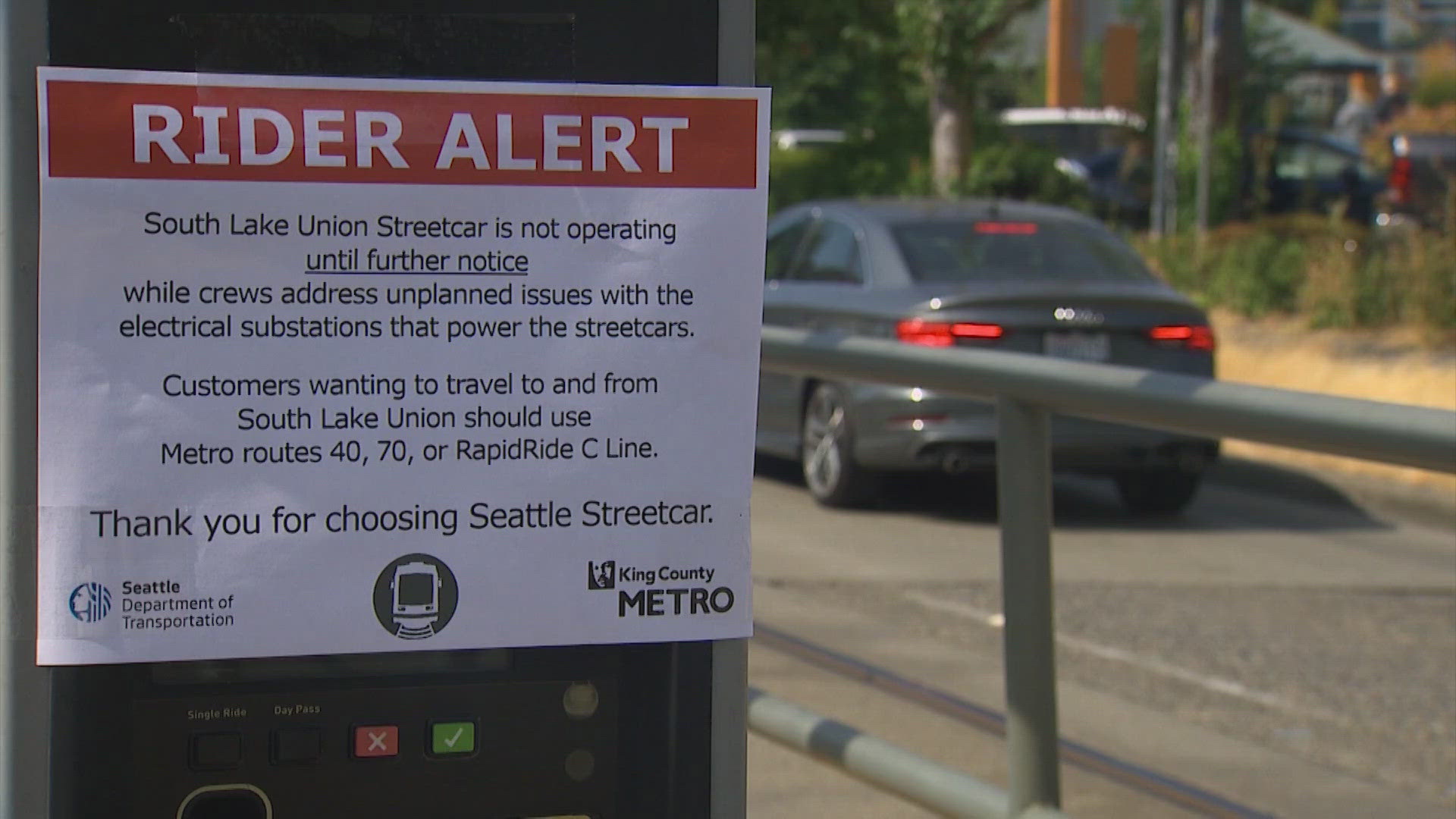 Streetcar service for the South Lake Union route will be suspended for several weeks because of mechanical issues.