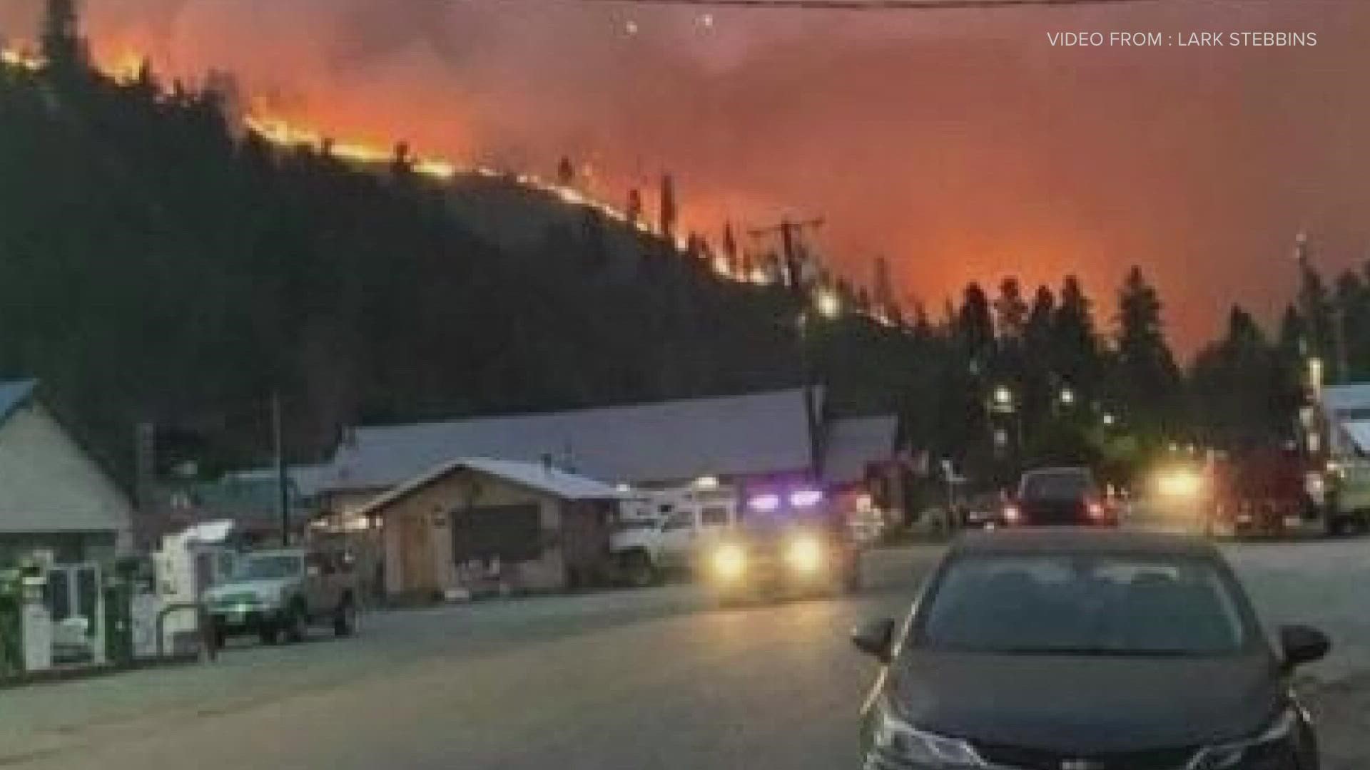 The Muckamuck fire has been burning near the town of Conconully since Aug. 4. The fire came close to consuming the town, but firefighters stepped in to help.