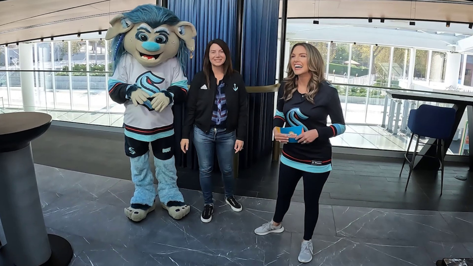 We chat with Kraken Senior Vice President of Marketing Katie Townsend and their new mascot Buoy about what fans can expect this hockey season! #newdaynw