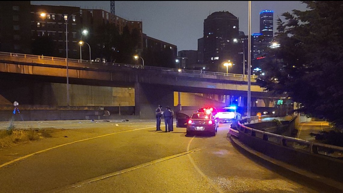 Two protesters hit by car on I5 in downtown Seattle