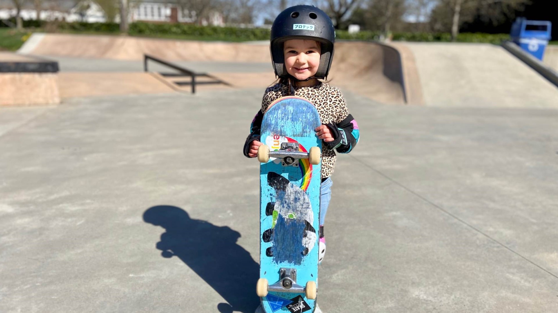Magnolia Winzen, age 4, has been skating for roughly 1/3 of her life. #k5evening