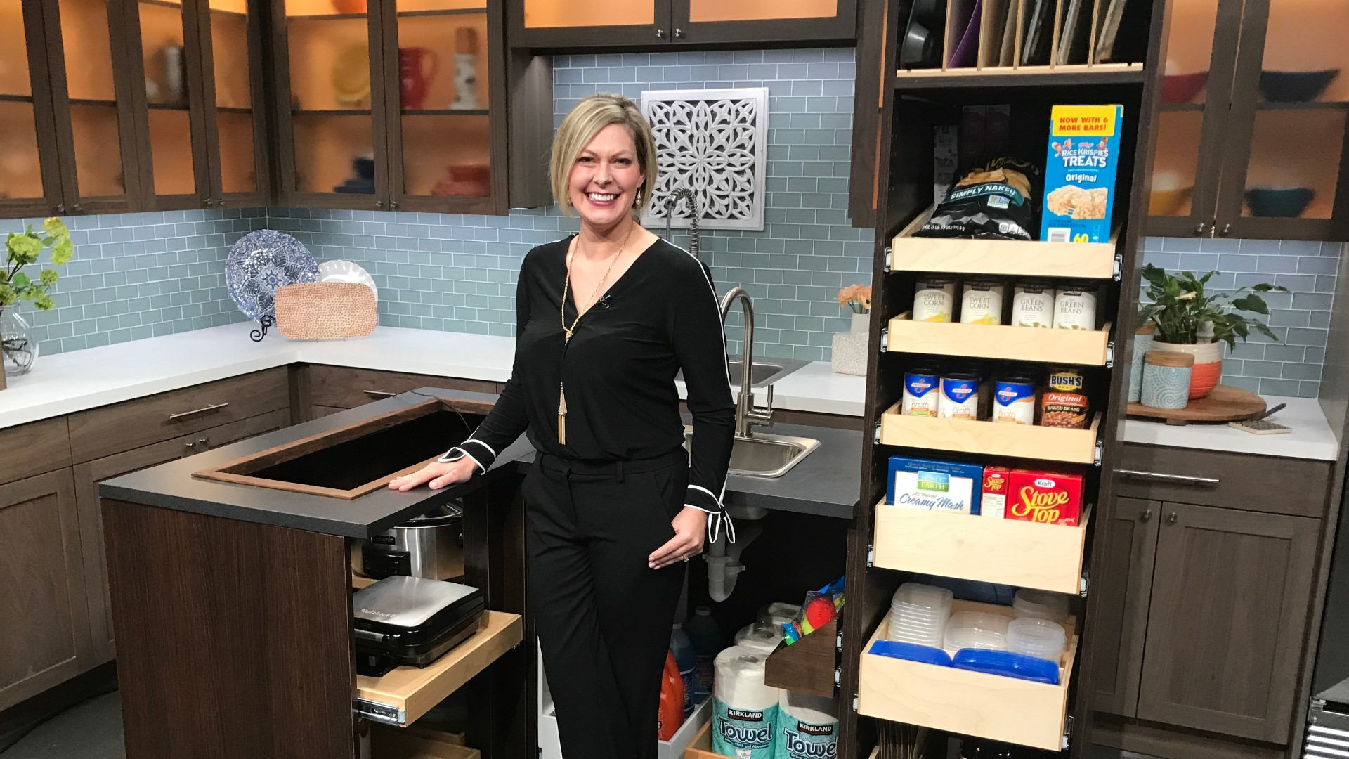 Leslie Kennison shares how to re-invent your kitchen with custom built Glide-Out shelving. Sponsored by ShelfGenie of Seattle.