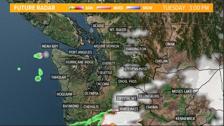 Snow To Taper Off Across Western Washington On Tuesday | King5.com