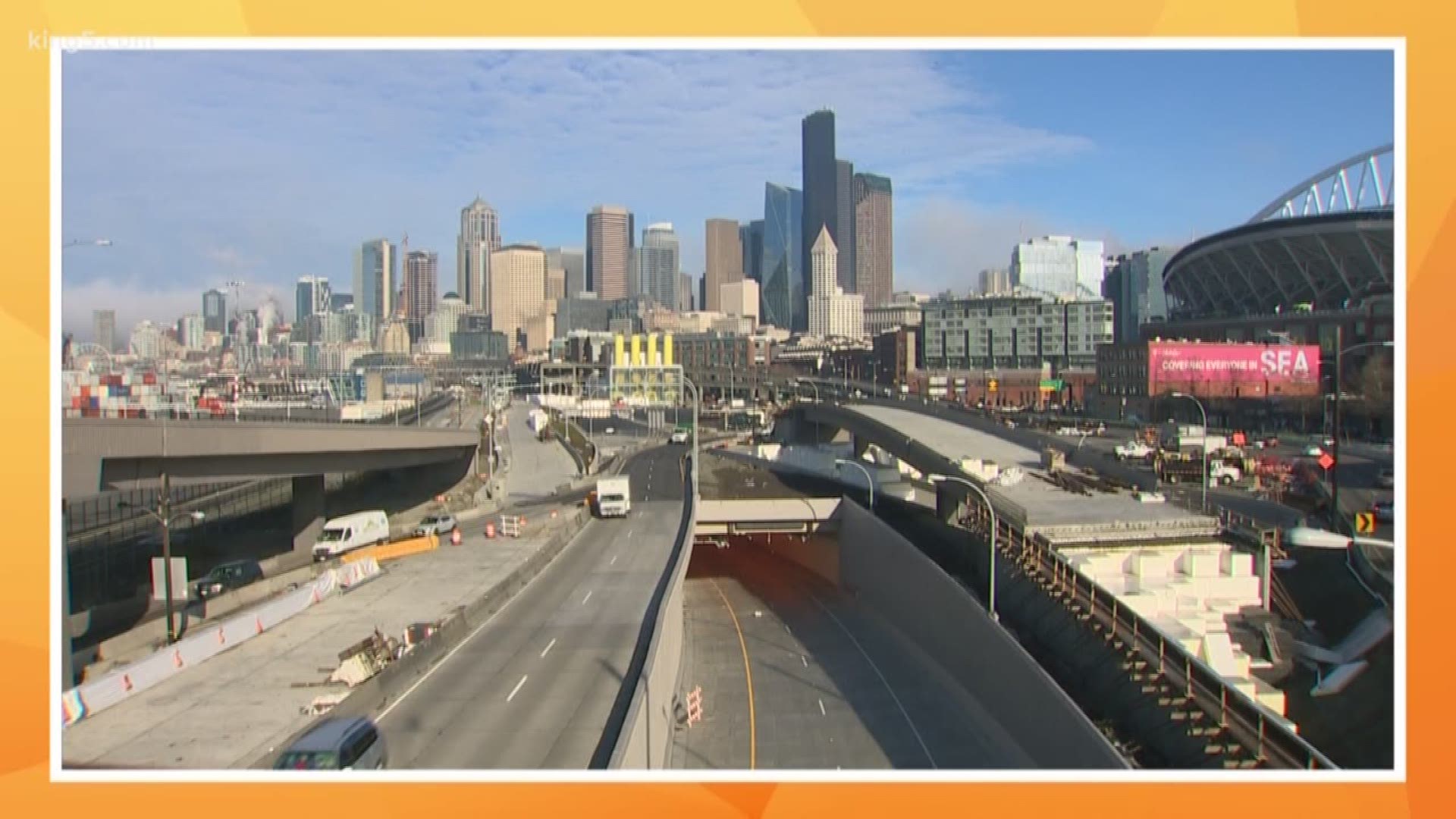 We're now 8 days away from the Viaduct closure.
But you'll start to see changes tomorrow! The On-Ramp at Royal Brougham, and the Off-Ramp at South Atlantic Street, both in the Sodo neighborhood will close tomorrow night at 10.
  Then next Friday, the viaduct shuts down until early February, as crews get the new Seattle tunnel ready for opening day.