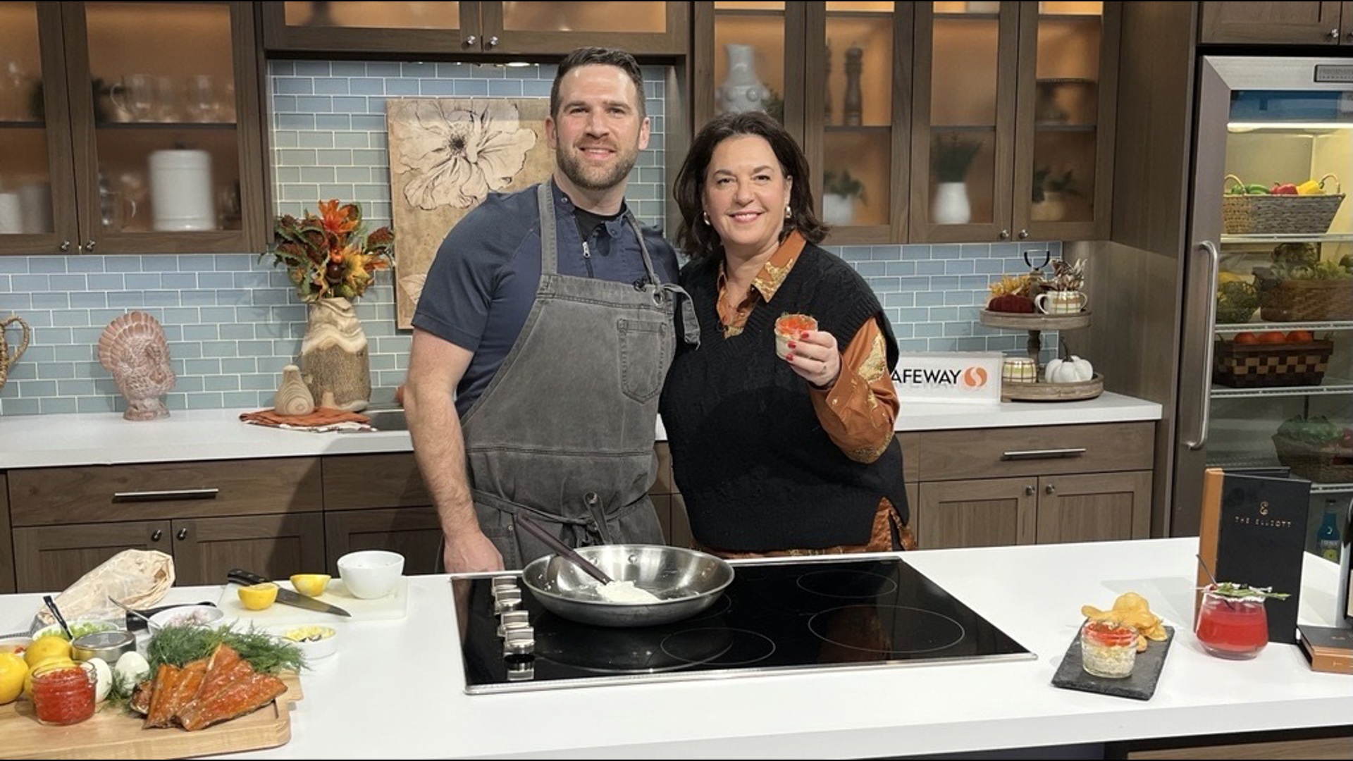 Executive Chef Kyle Cox shows how to make one of their classic small bites to enjoy with bubbly this holiday season. #newdaynw