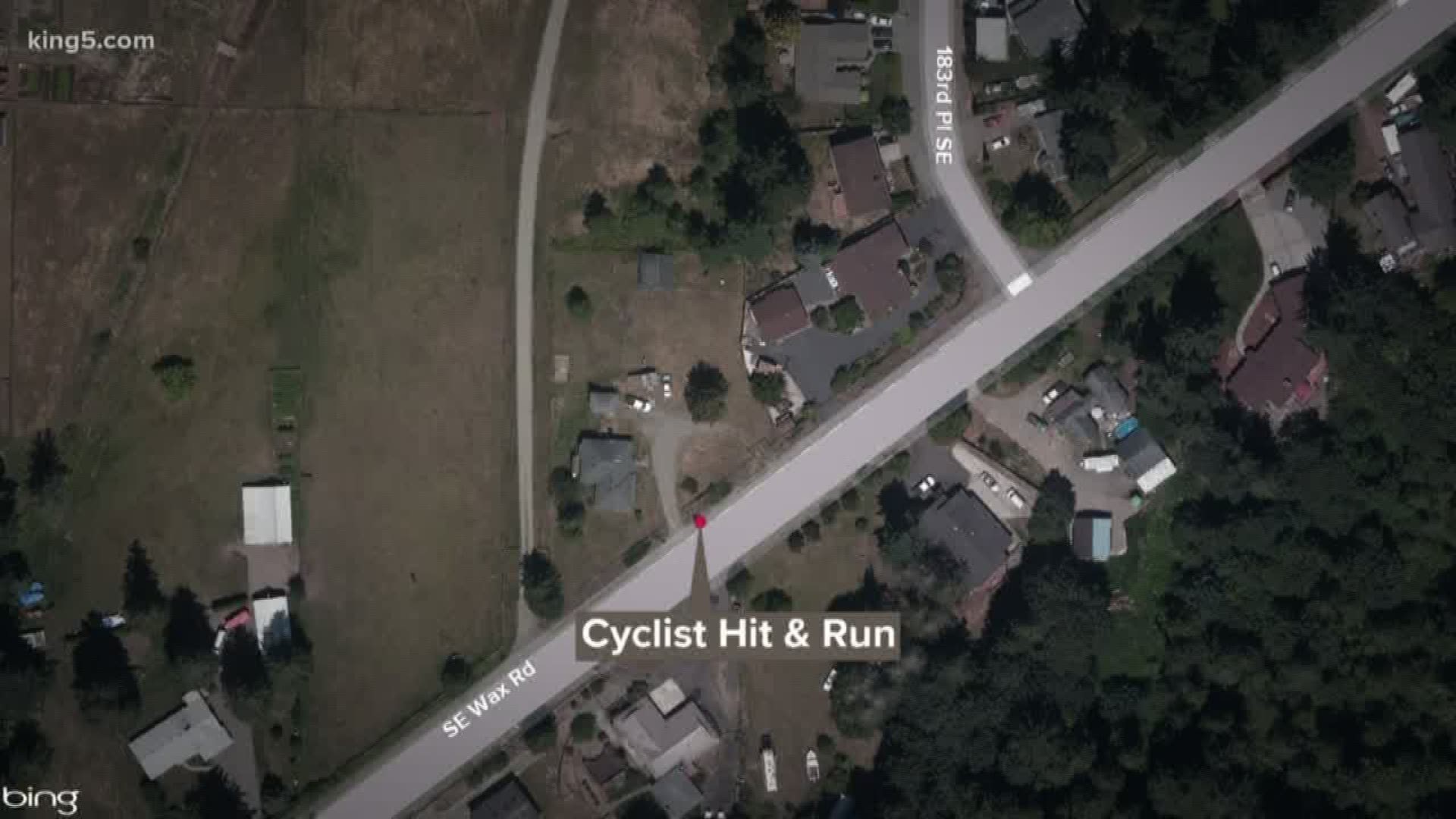The King County Sheriff's Office is looking for a driver involved in a deadly hit and run involving a bicyclist in Covington.