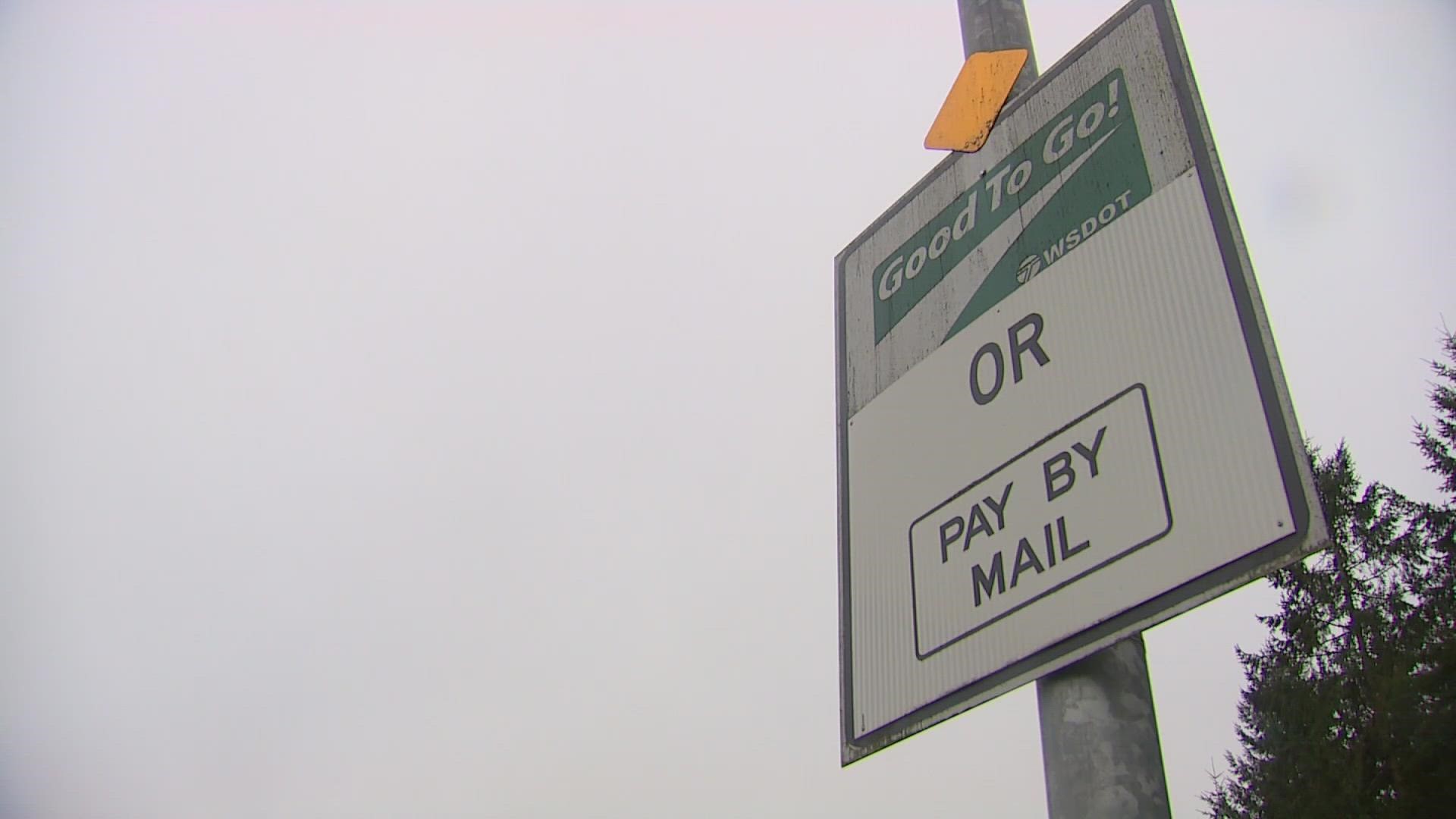 Unpaid tolls will accrue a $5 late fee at first, increasing to a $40 civil penalty if the fee goes unpaid. Eventually, a vehicle's registration may be suspended.