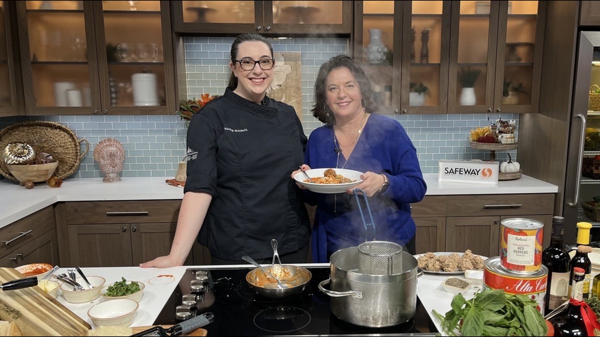 Katy Mitchell, chef at the restaurant inside the Hyatt Regency Seattle, makes a classic comfort dish. #newdaynw