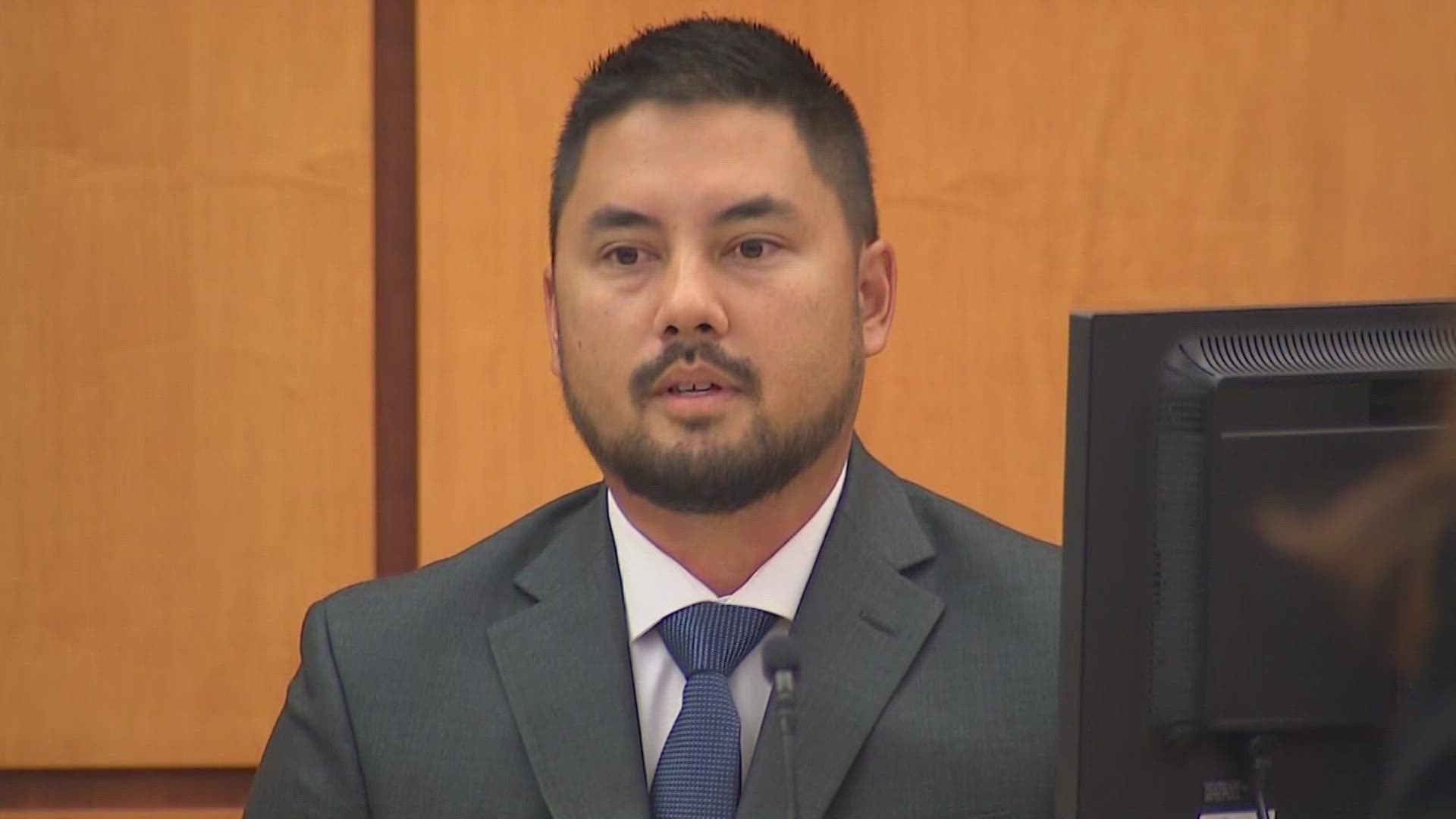 The first witness to testify for the state was former Tacoma officer Corey Ventura, who responded to the incident involving the sheriff and a newspaper carrier.