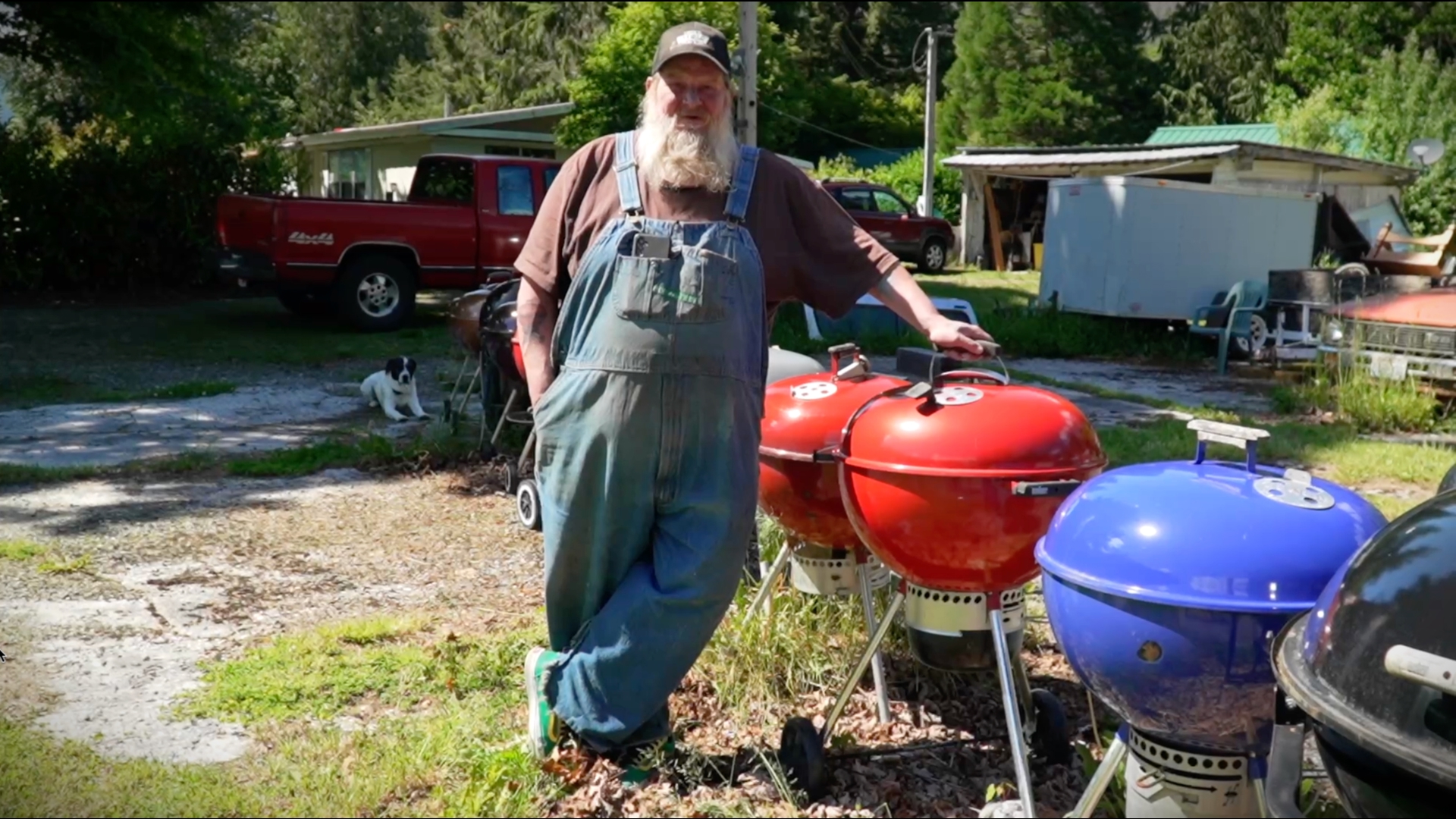 Jimmer DeGroot’s drive-by collection of Weber grills is a sight to behold. #k5evening
