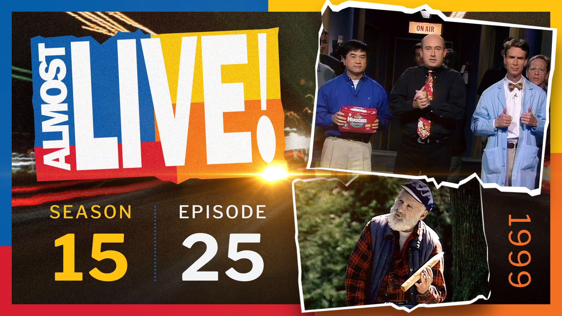 Series finale. First aired May 22, 1999. Sketches: Phone Book Ads; The Whittler; Bill Nye the Science Guy; Late Report; Kingdome Song (1994). Cameo by Gary Locke.