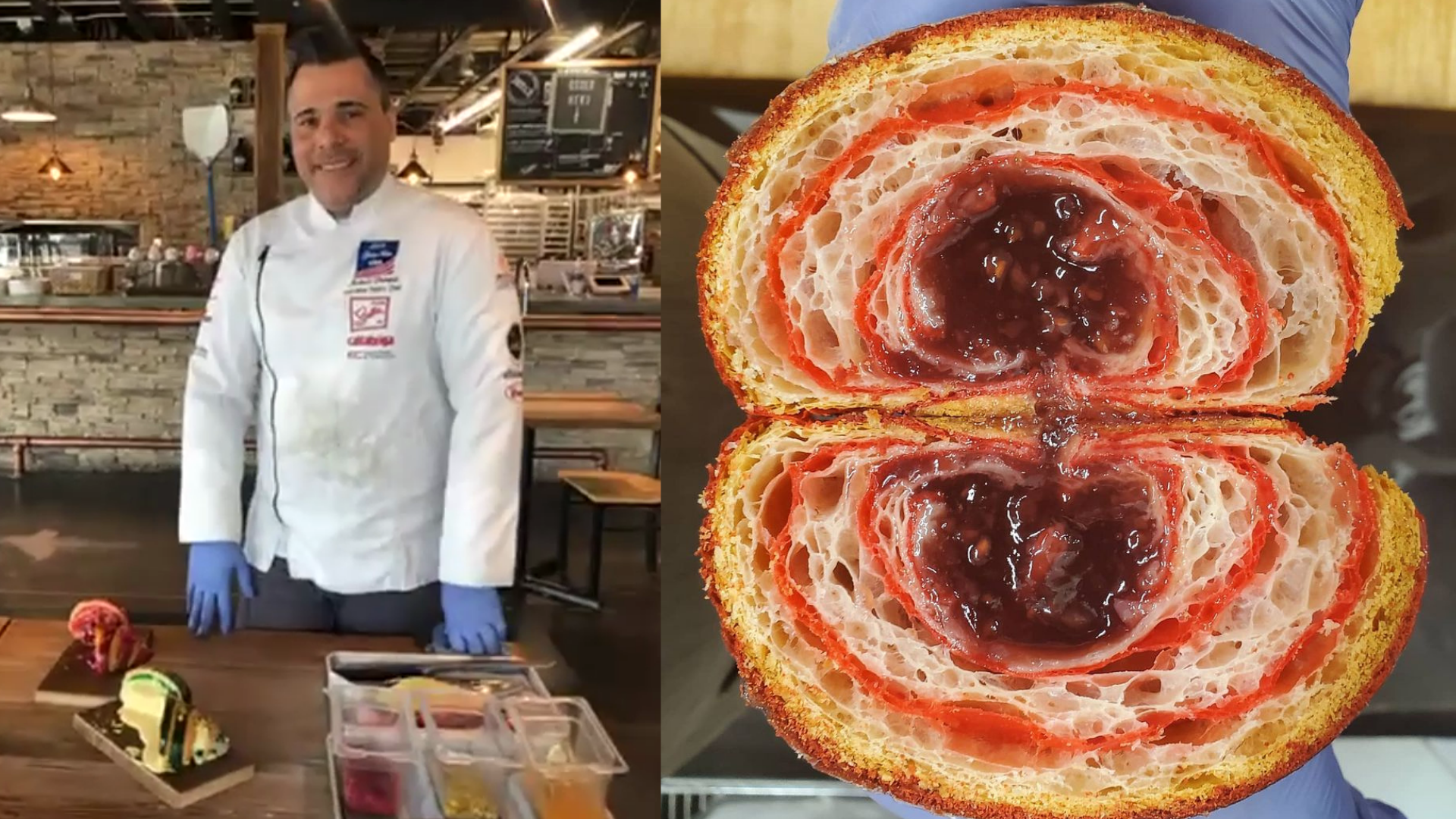 Walla Walla Bread Co.'s Michele Pompei demos how to make raspberry and pistachio croissants 🥐 #newdaynw