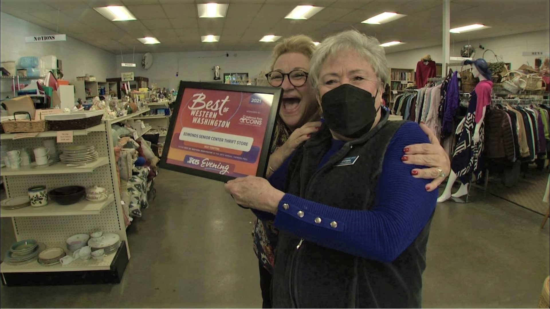 The Edmonds Senior Center Thrift Store has become a habit for savvy bargain hunters. #k5evening