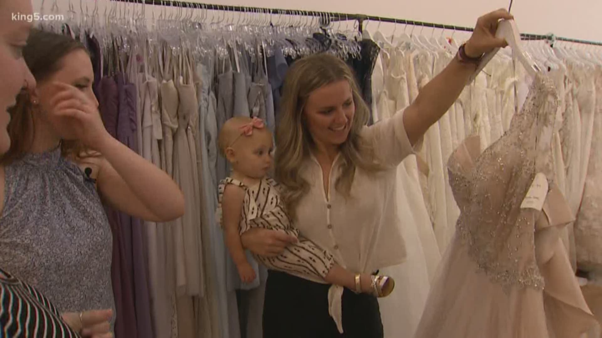 One boutique is making it easier for those in the military or first responders to budget for their wedding dress.