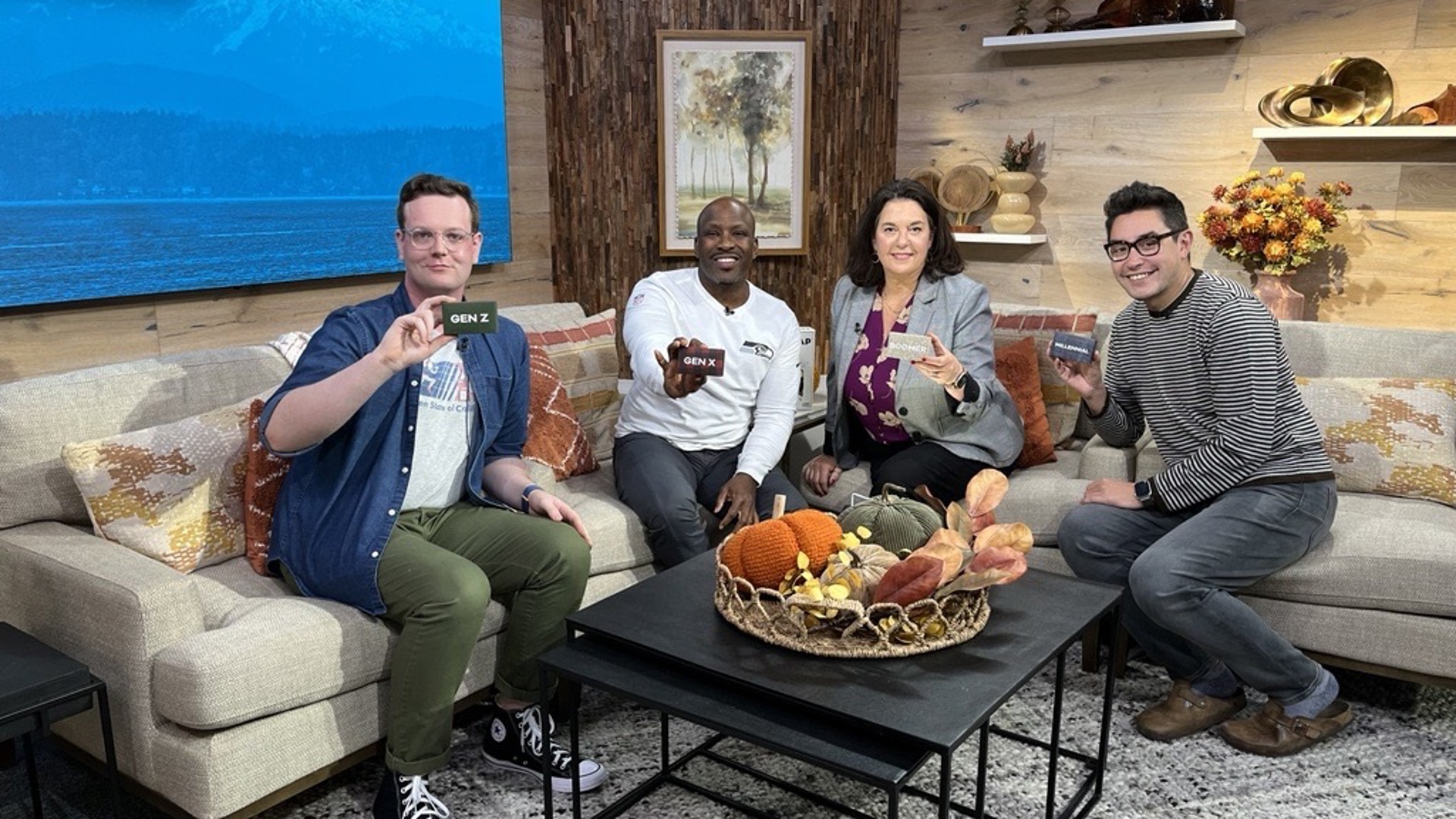 Suzie (Boomer) and Executive Producer Joseph Suttner (Millennial) test their trivia knowledge vs. Terry Hollimon (Gen X) and Digital Producer Spencer Brown (Gen Z).