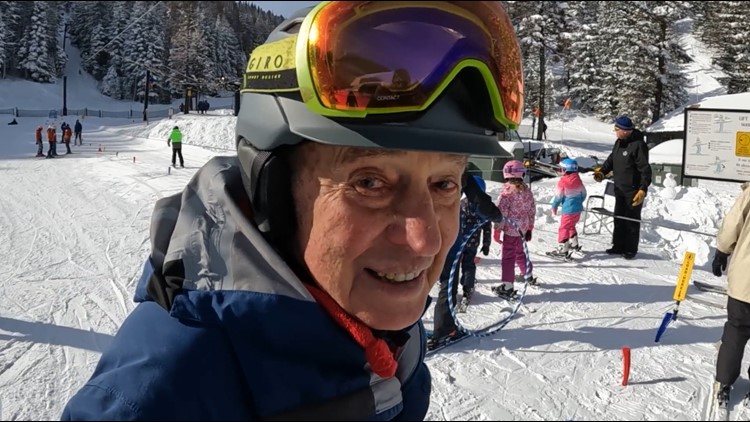 97 year old skier still teaching at Mission Ridge