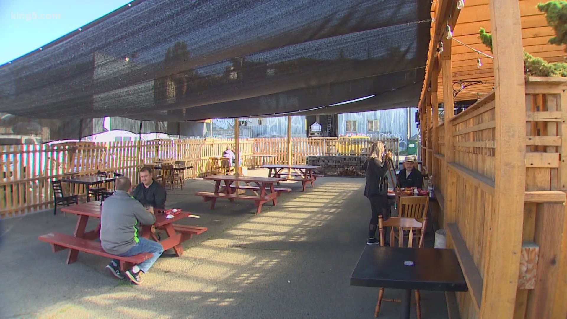 Businesses can make outdoor dining an extension of their indoor dining. The permit will also allow tents and heaters.