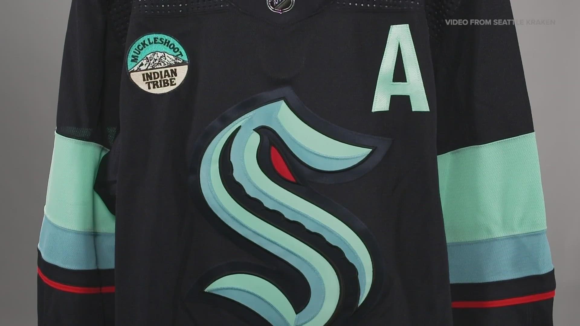 The Seattle Kraken, Climate Pledge Arena and the Muckleshoot Indian Tribe have announced a first-of-it’s-kind partnership that will be visible on every Jersey.