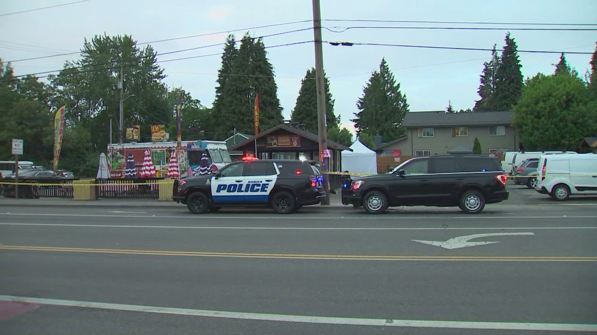 One person was found dead in a car outside a Mexican-Peruvian restaurant early Wednesday morning.