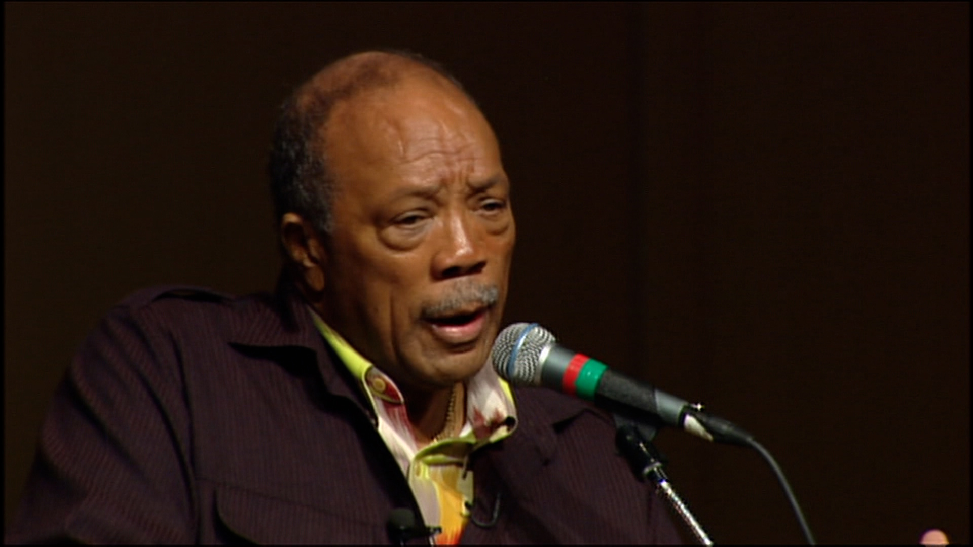 Music producer Quincy Jones attends a ceremony at Garfield High School in Seattle dedicating the Quincy Jones Performing Arts Center in 2008.