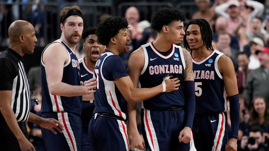 Gonzaga Beats UCLA 79-76 In Sweet 16 On Strawther's Shot | King5.com