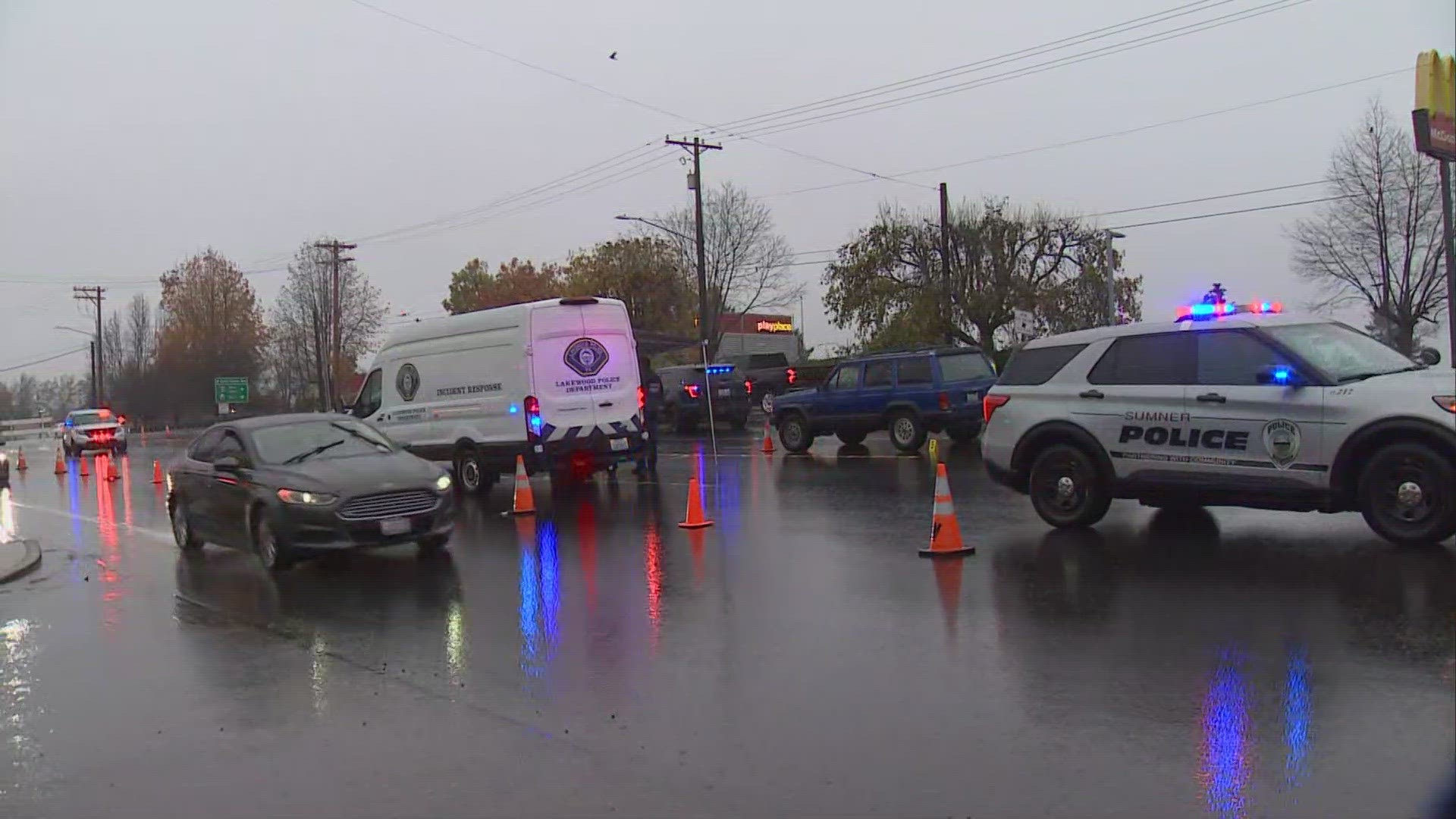 Police in Lakewood are investigating a deadly crash involving a pedestrian along South Tacoma Way and 104th St.