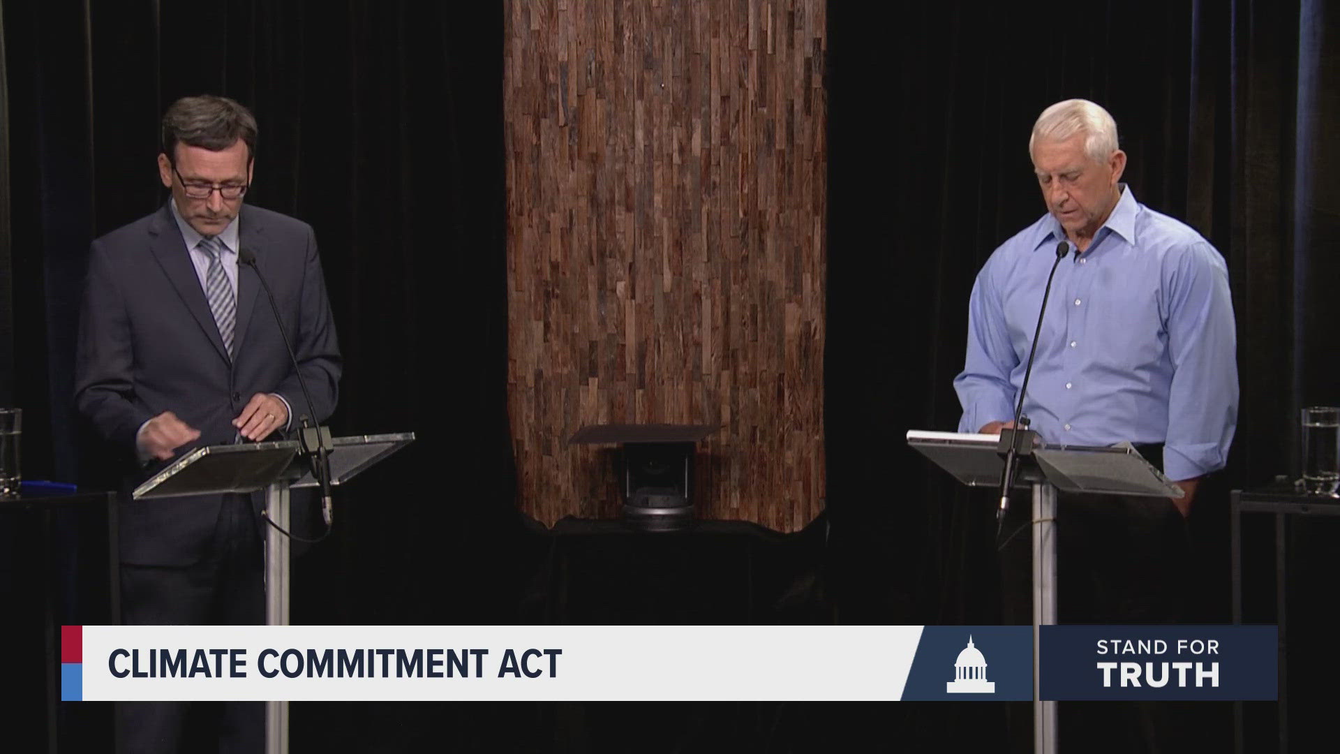 Washington state gubernatorial candidates Bob Ferguson, a Democrat, and Dave Reichert, a Republican, debate top issues such as public safety, homelessness and more.