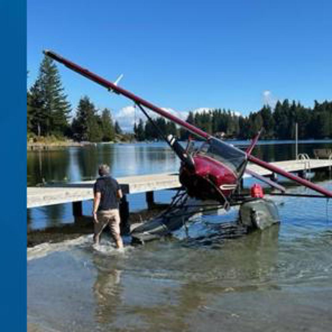 Floatiung Ramp Float plane lands on lake near Arlington | king5.com