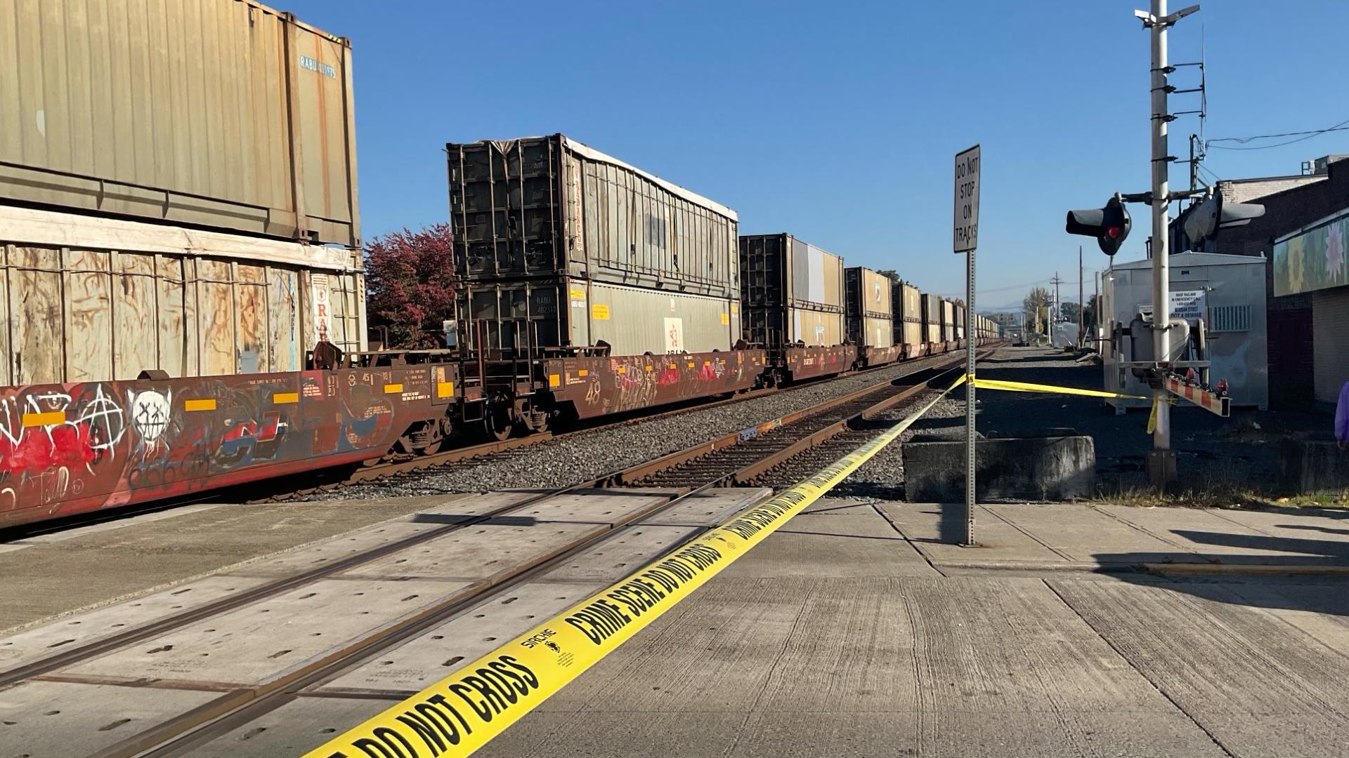 Puyallup man struck, killed by train after wheelchair gets stuck on tracks