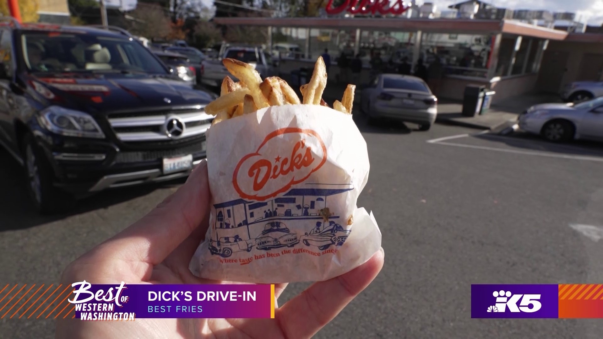 Biscuit Bitch, Blazing Bagels and Dick's are the winners of Best Breakfast Sandwich, Bagel and Fries in 2023's Best of Western Washington viewers poll. #k5evening