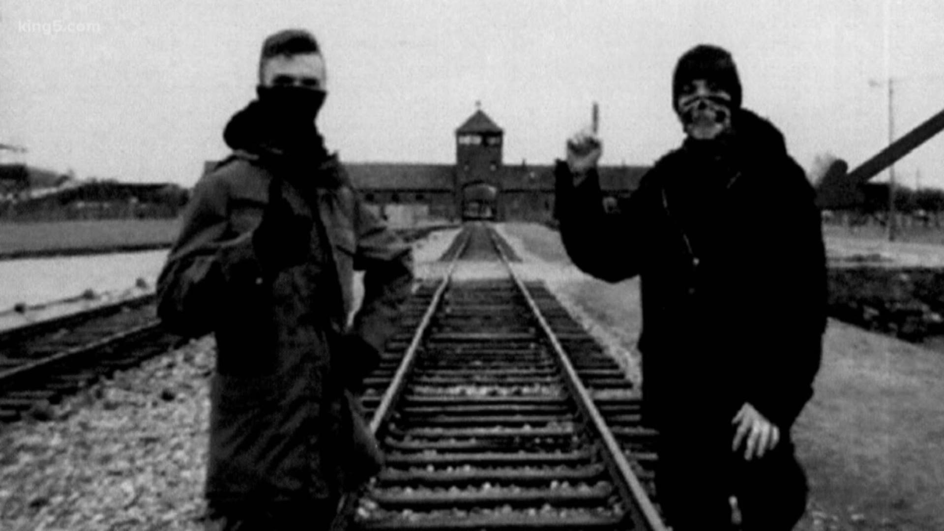 The case out of Texas unmasks the Washington man seen posing with Atomwaffen leader Kaleb Cole outside of a World War II Nazi death camp.