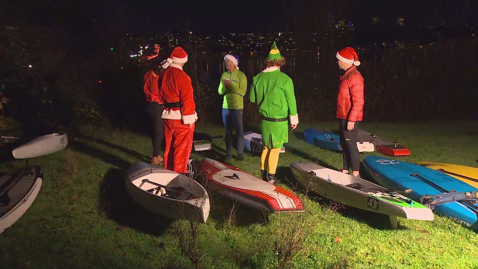 The Northwest Paddle Community gathers every December to raise money for people battling cancer.