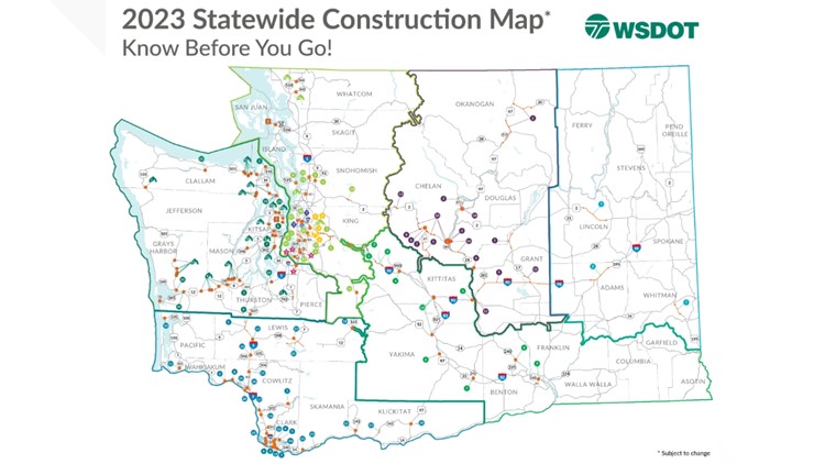 WSDOT announces 116 construction projects across the state this summer