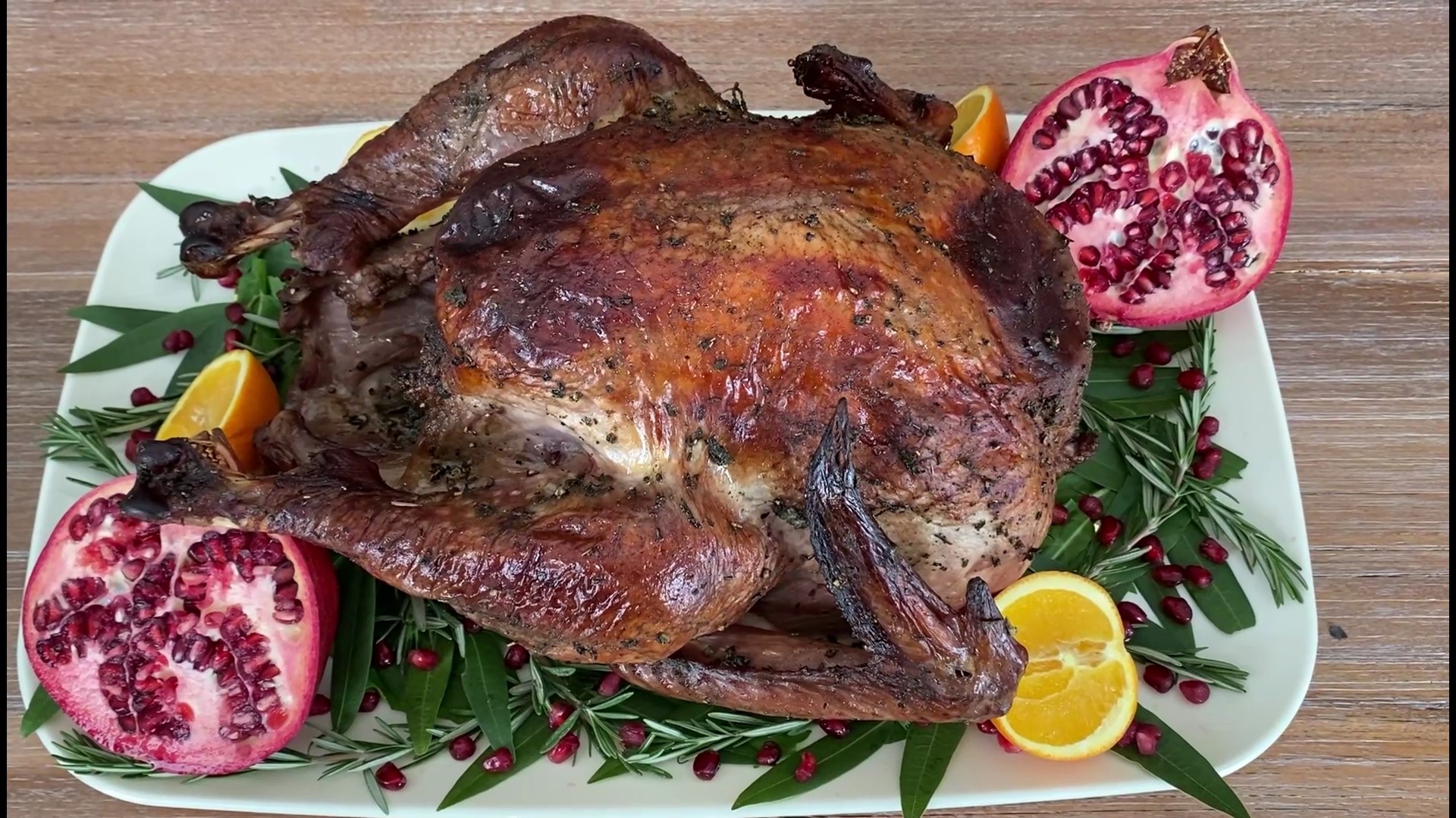 Pomegranate-brined turkey is a unique take on a holiday staple. Sponsored by Parker's Plate.