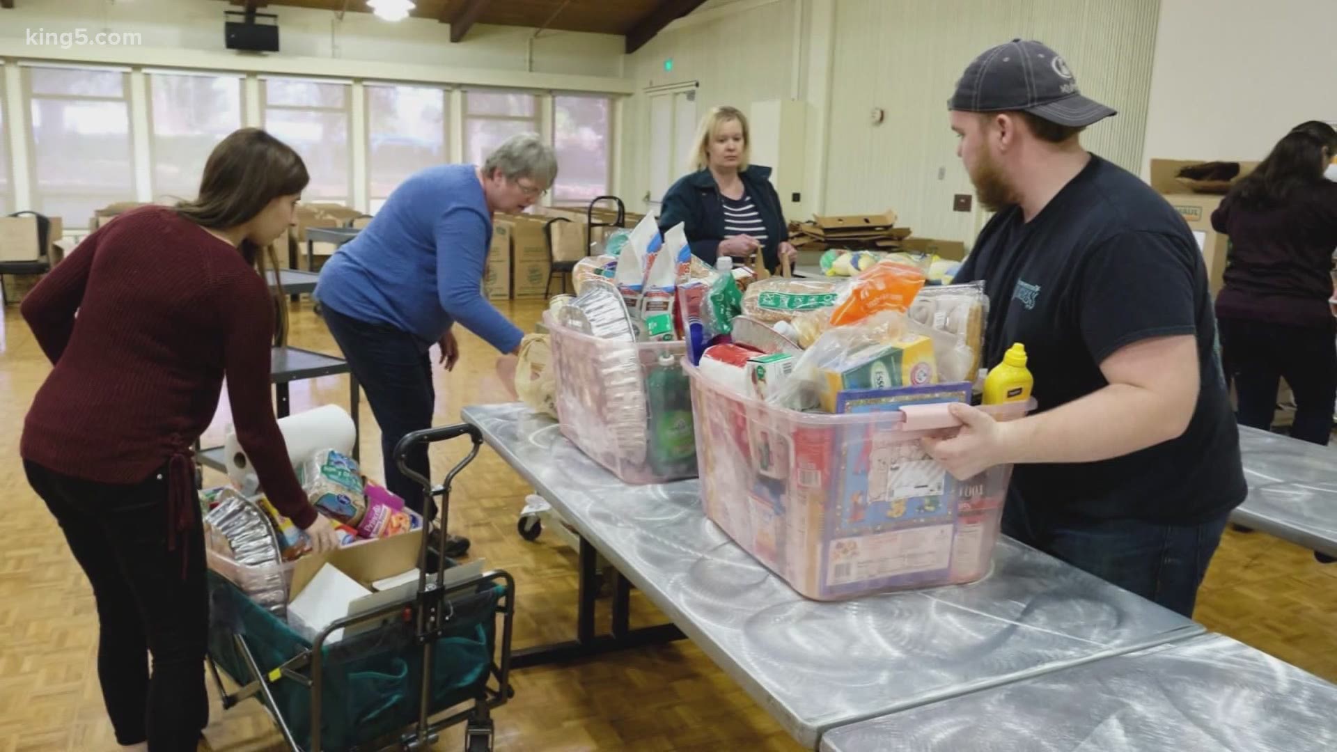 Nursing students at PLU made big changes to a Thanksgiving food drive to make sure it could go on for families struggling this year.