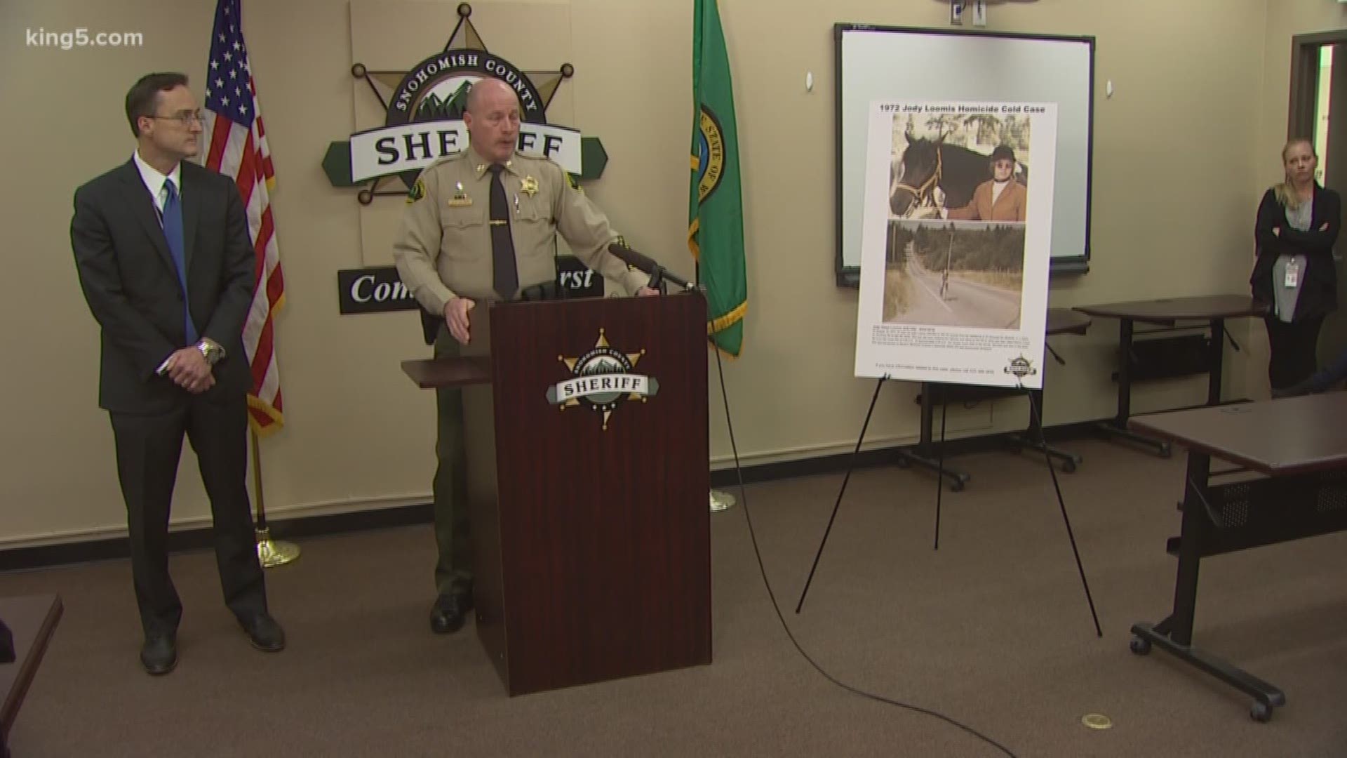 Detectives made an arrest in the 1972 murder of 20-year-old Jody Loomis in Snohomish County. DNA found on a discarded coffee cup cracked open the cold case investigation.