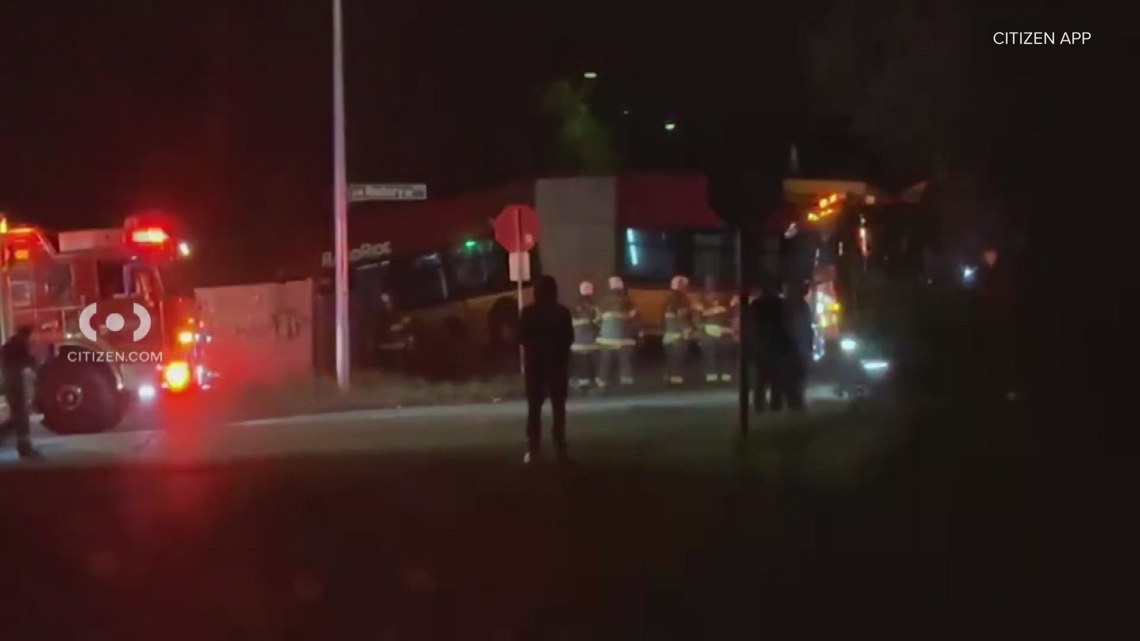 King County Metro bus dangles from embankment after driving through ...