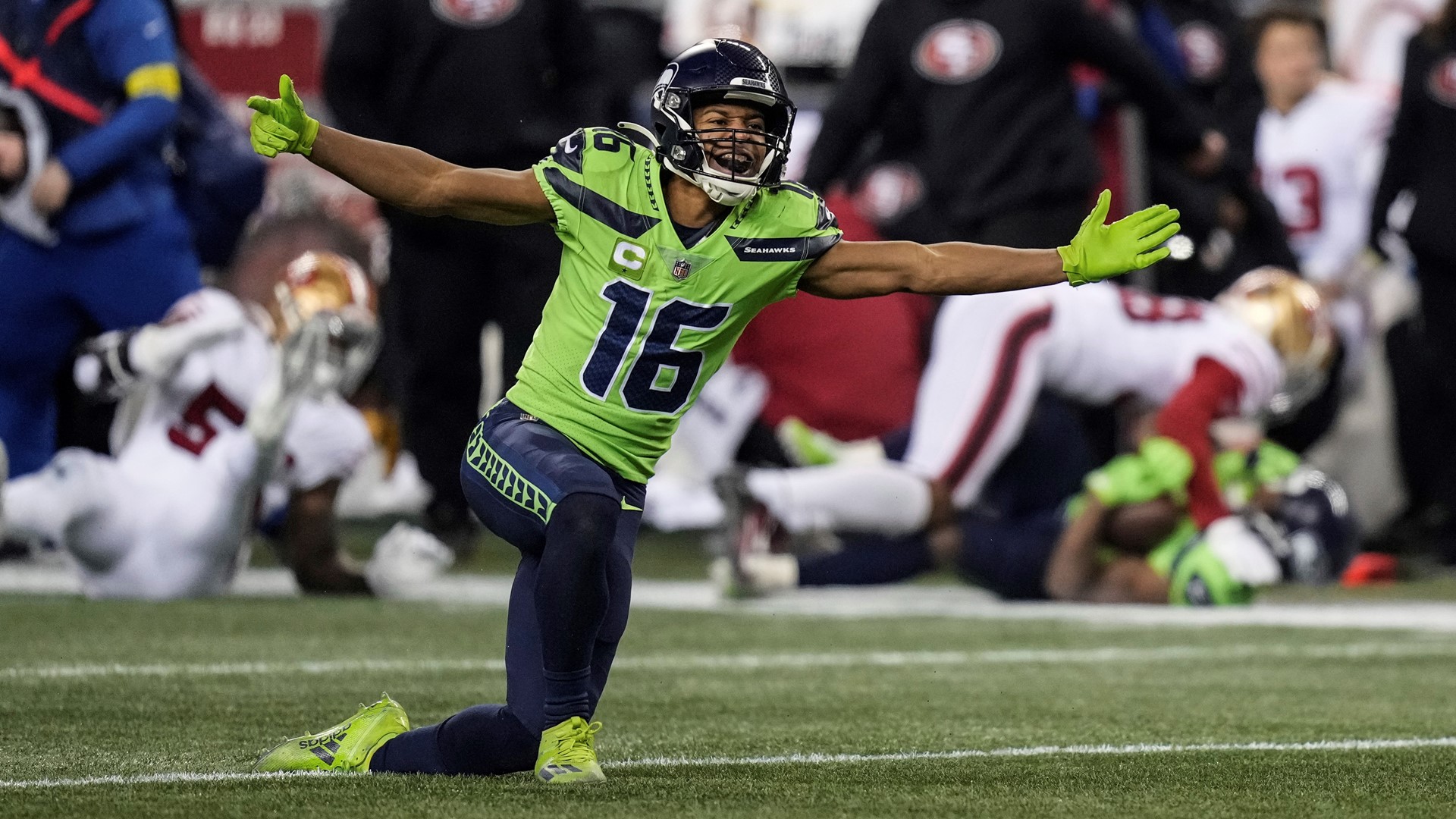 Seattle's Lockett back catching passes, could play vs. Jets | king5.com