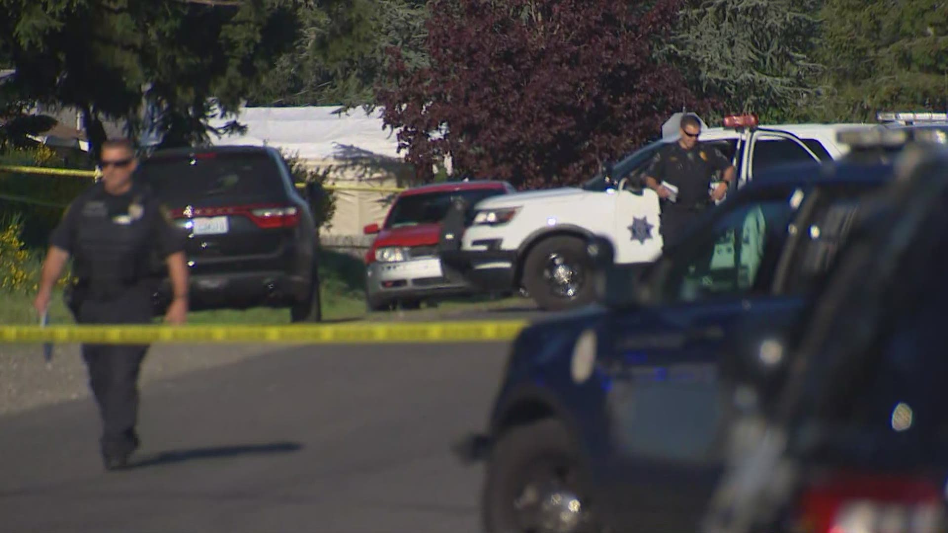 A suspect is dead after shooting at a Pierce County Sheriff deputy Wednesday evening.