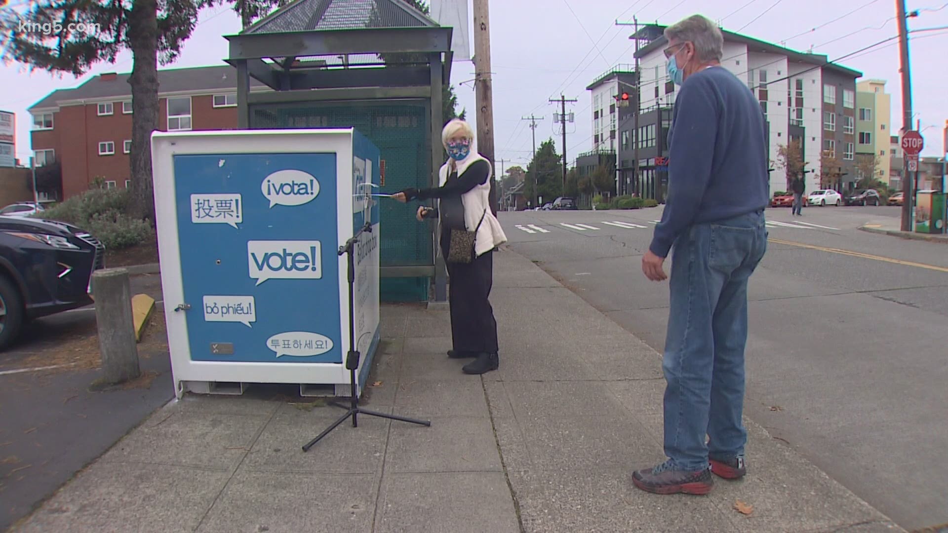 Though Washington allows voting by mail, many rushed to dropboxes this weekend to cast their votes as soon as possible.