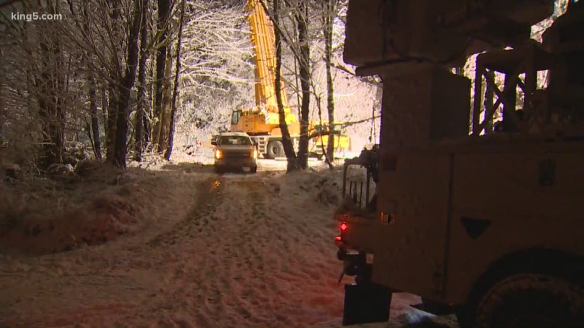 Winter weather caused a power outage that impacted several hundred people in Skykomish.