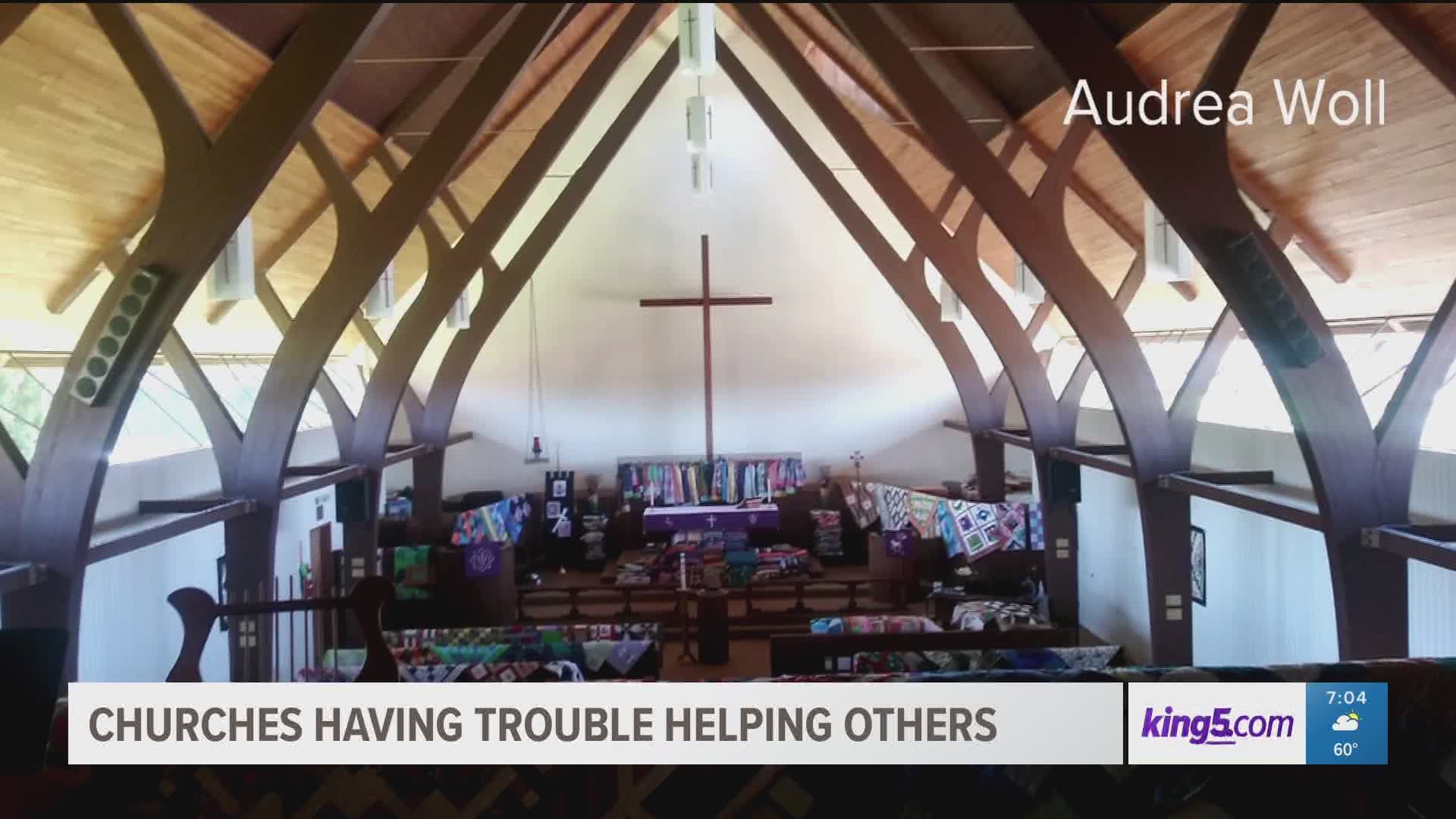 Family Promise of Skagit Valley says many of its church partners have shut down, limiting the organization's capacity to house and feed families.