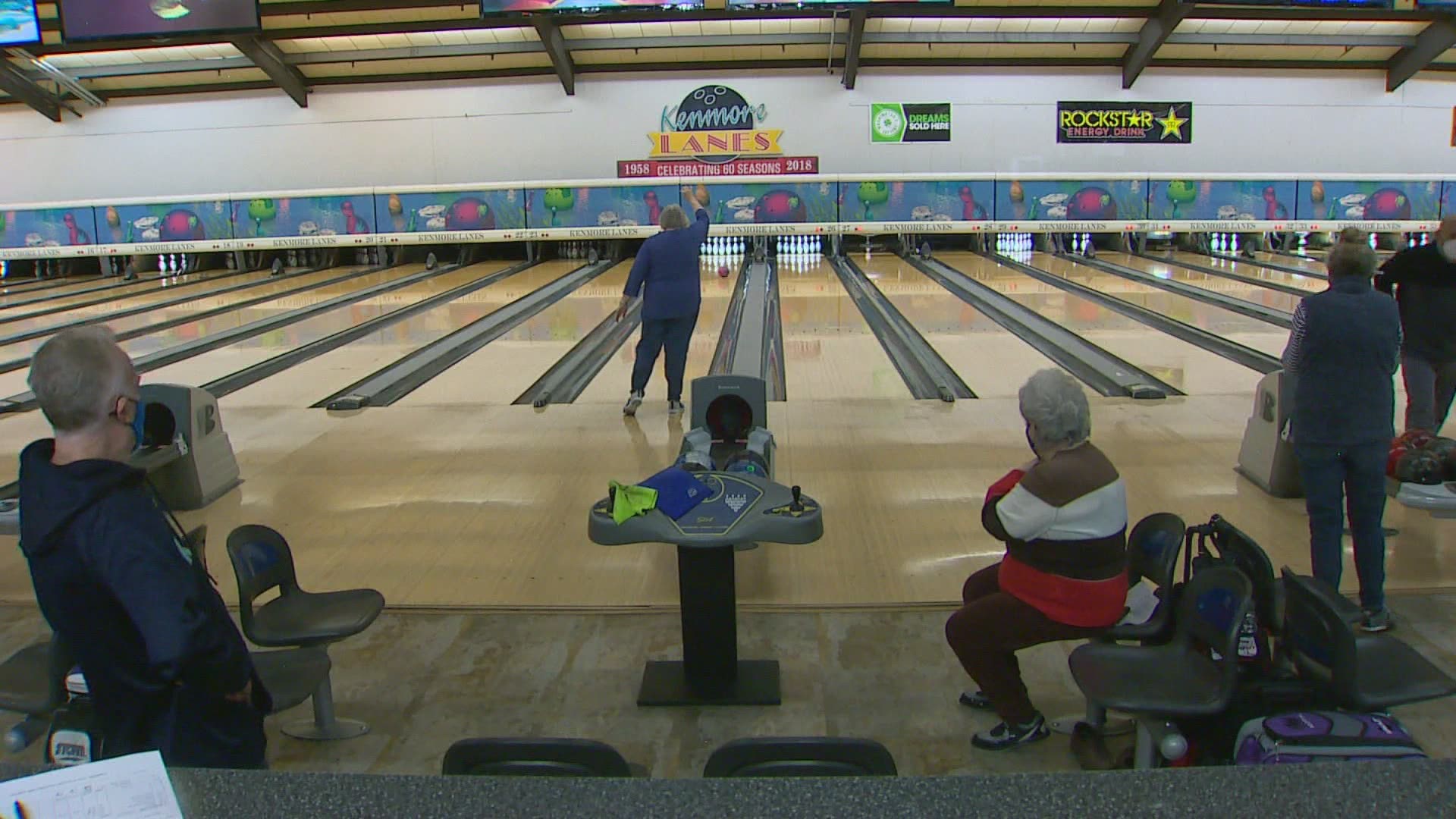 Kenmore Lanes didn't spare any time reopening when Phase 3 started in Washington Monday.