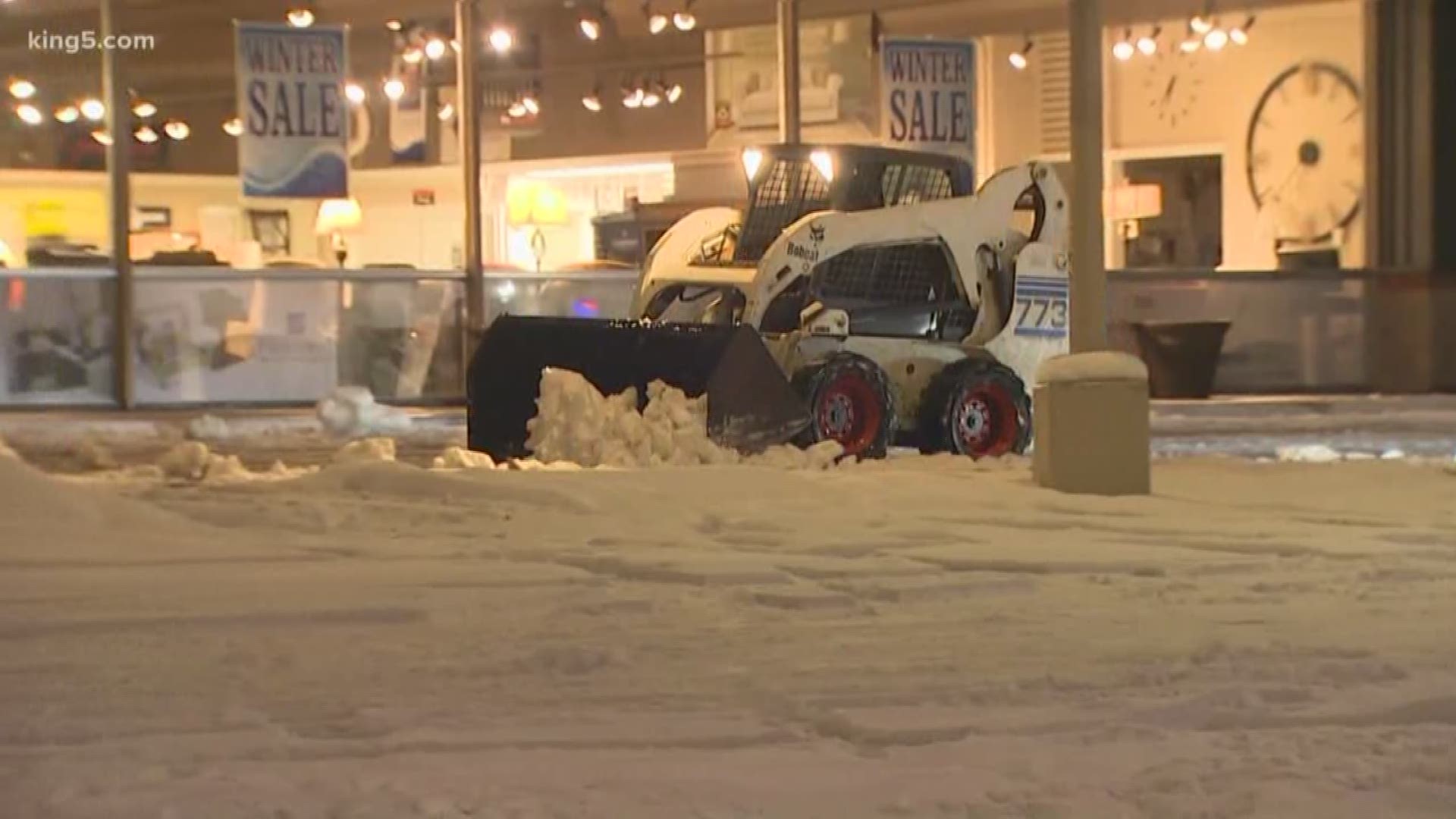 Residents in Everett and around north Puget Sound used Tuesday to try and dig out from the winter storm that has pummeled Western Washington for the past week.