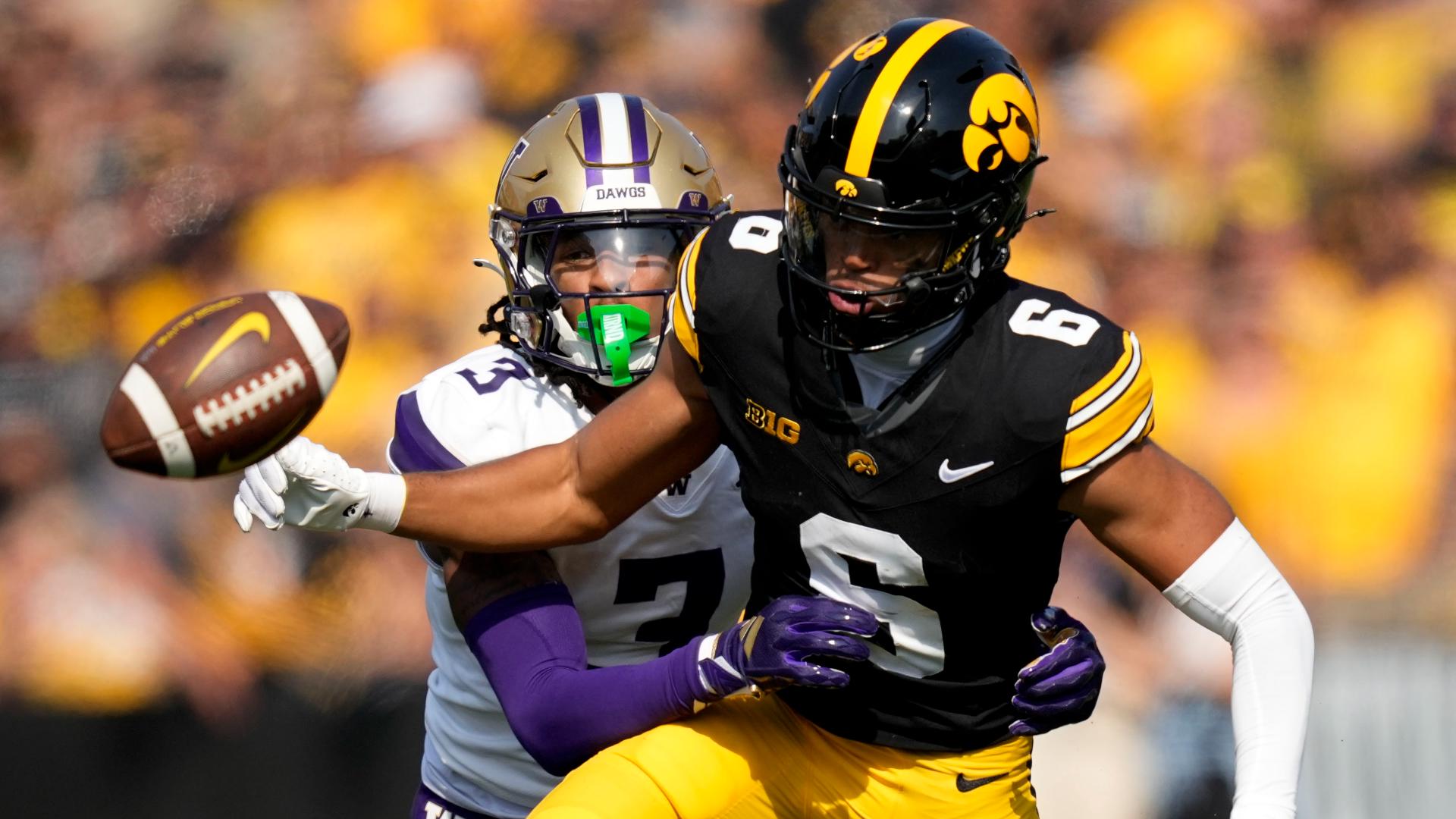 Kaleb Johnson Scores 3 TDs As Iowa Tops Washington 40-16 For Kirk ...