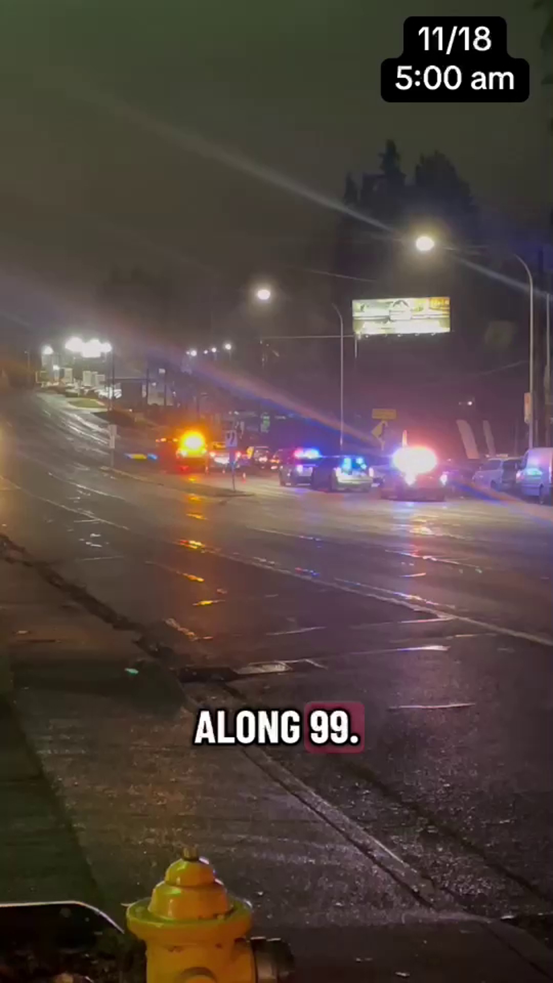 Fatal pedestrian crash closes most of northbound SR 99 near Everett ...